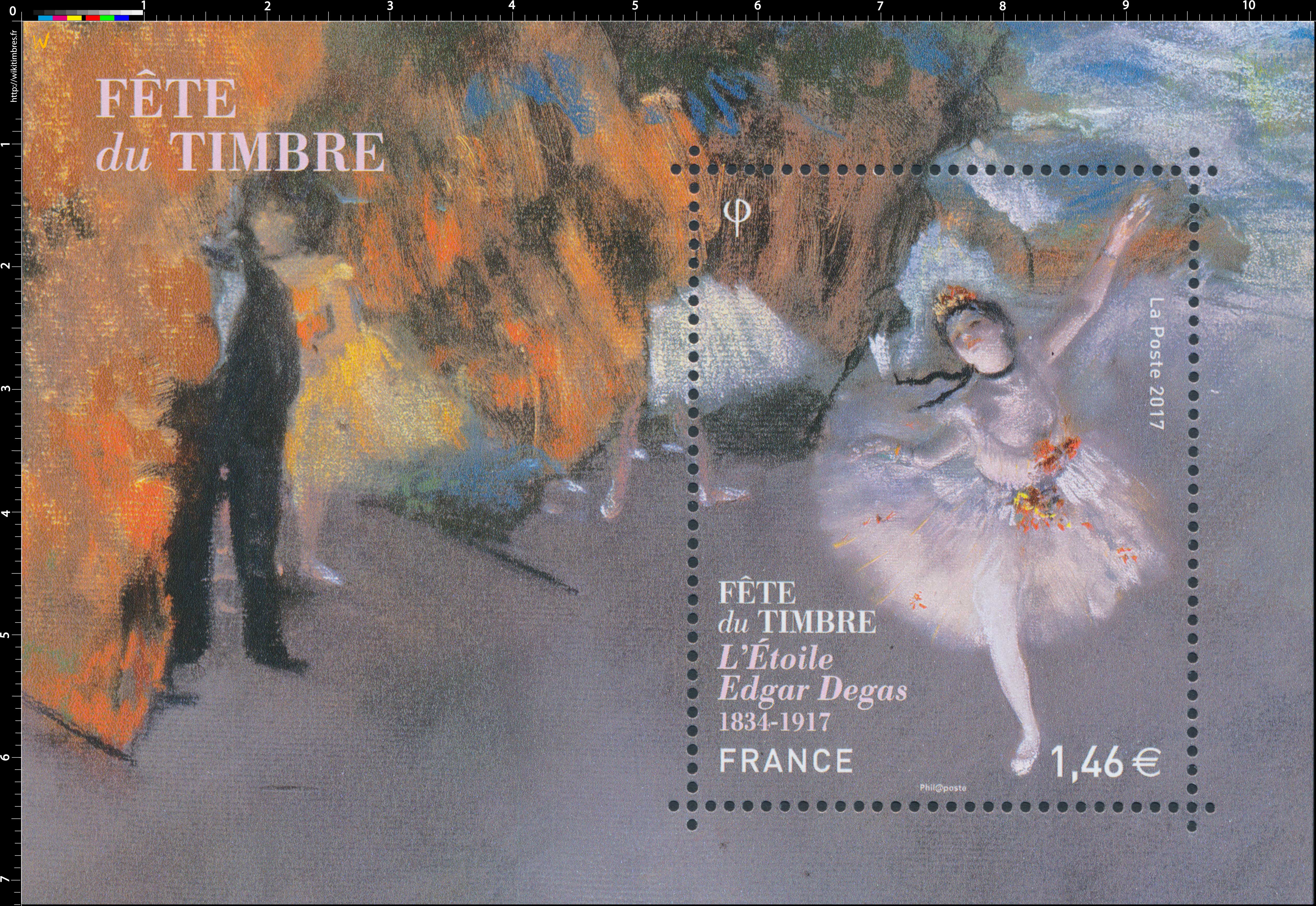 2017 Fête du timbre - L'Étoile d'Edgar Degas - 1834-1917