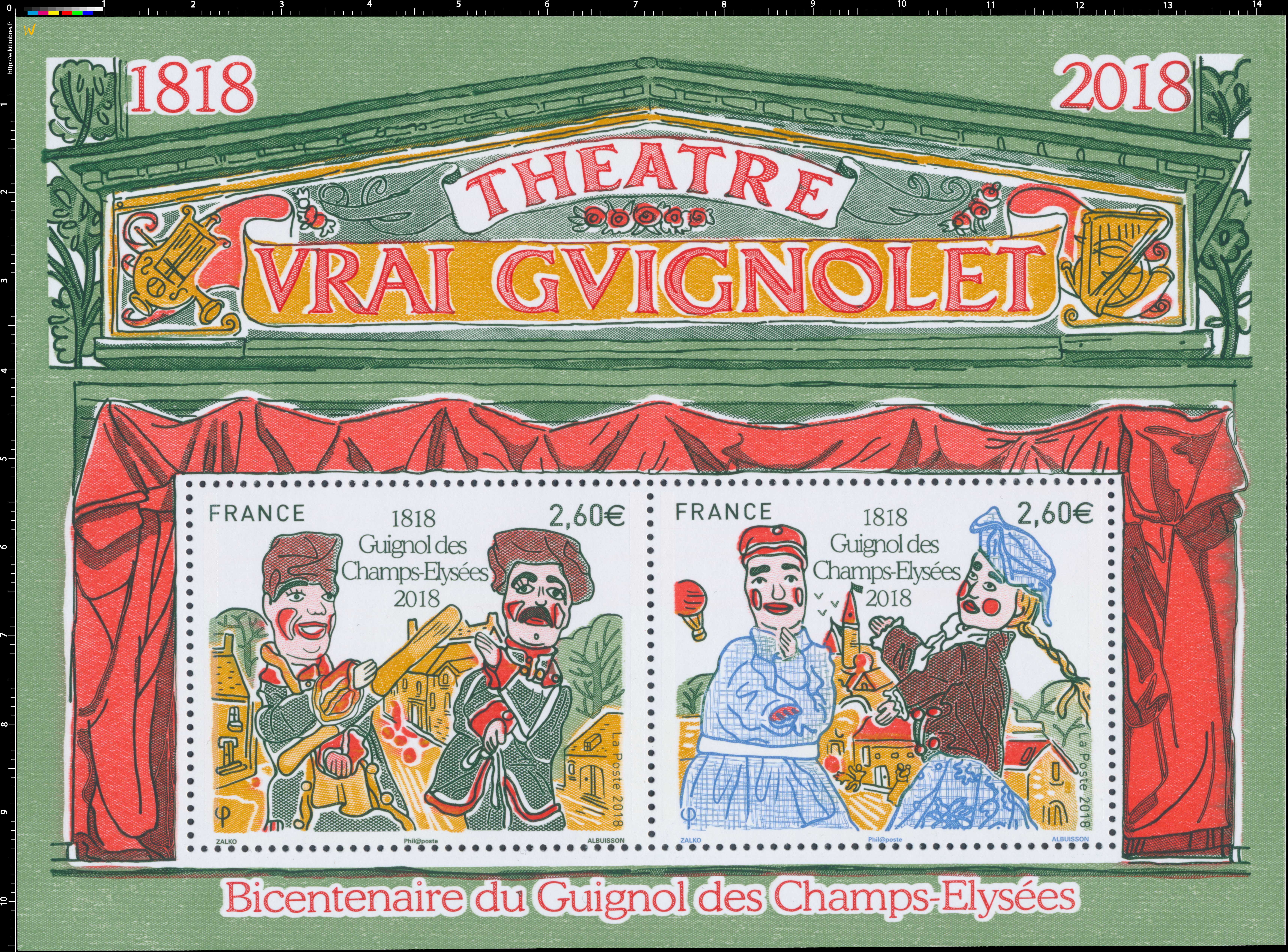 2018 BICENTENAIRE DE LA VENUE DU THÉÂTRE DE GUICNOL AUX CHAMPS-ELYSÉES