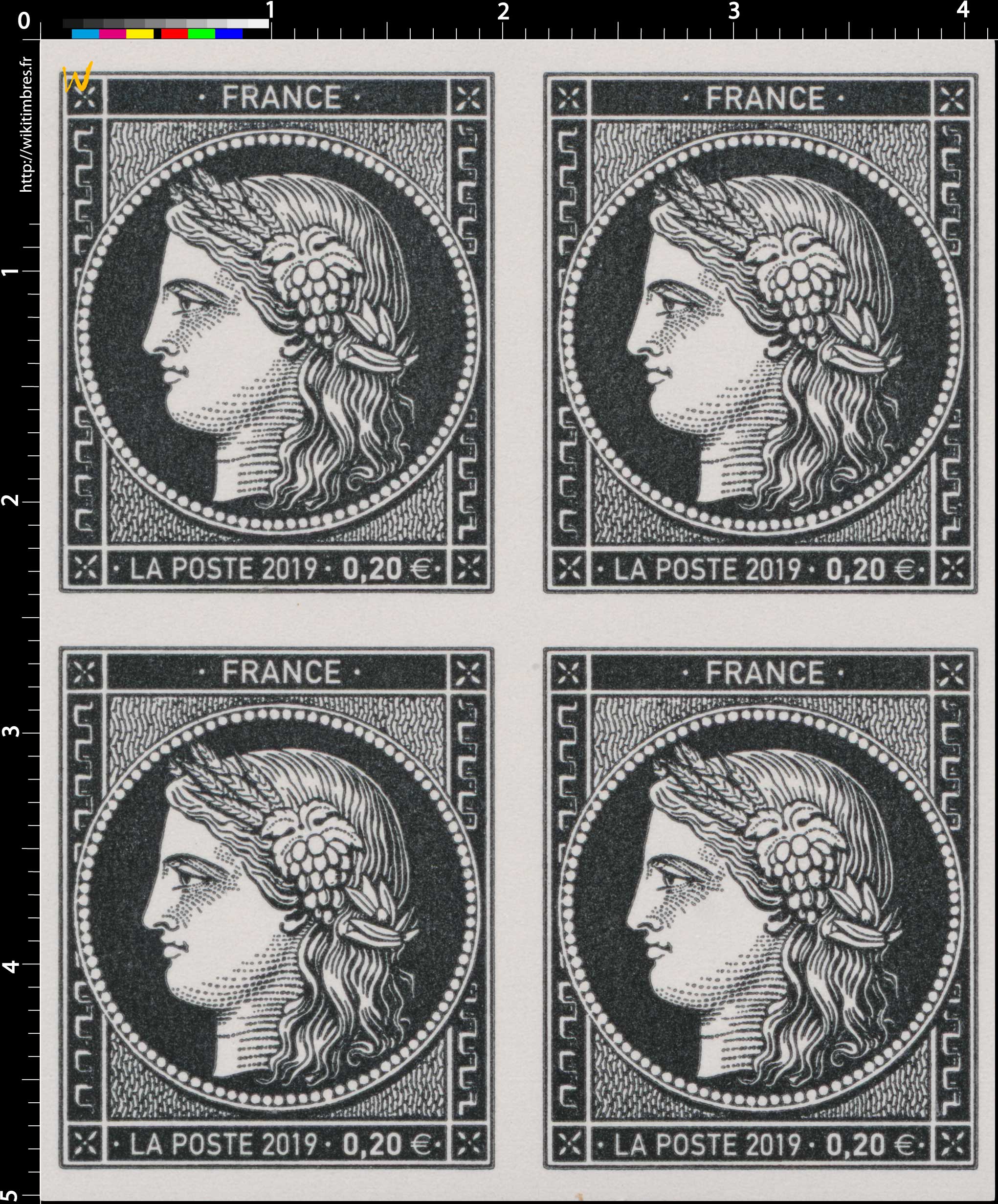 2019 Sans légende particulière - Type Cérès