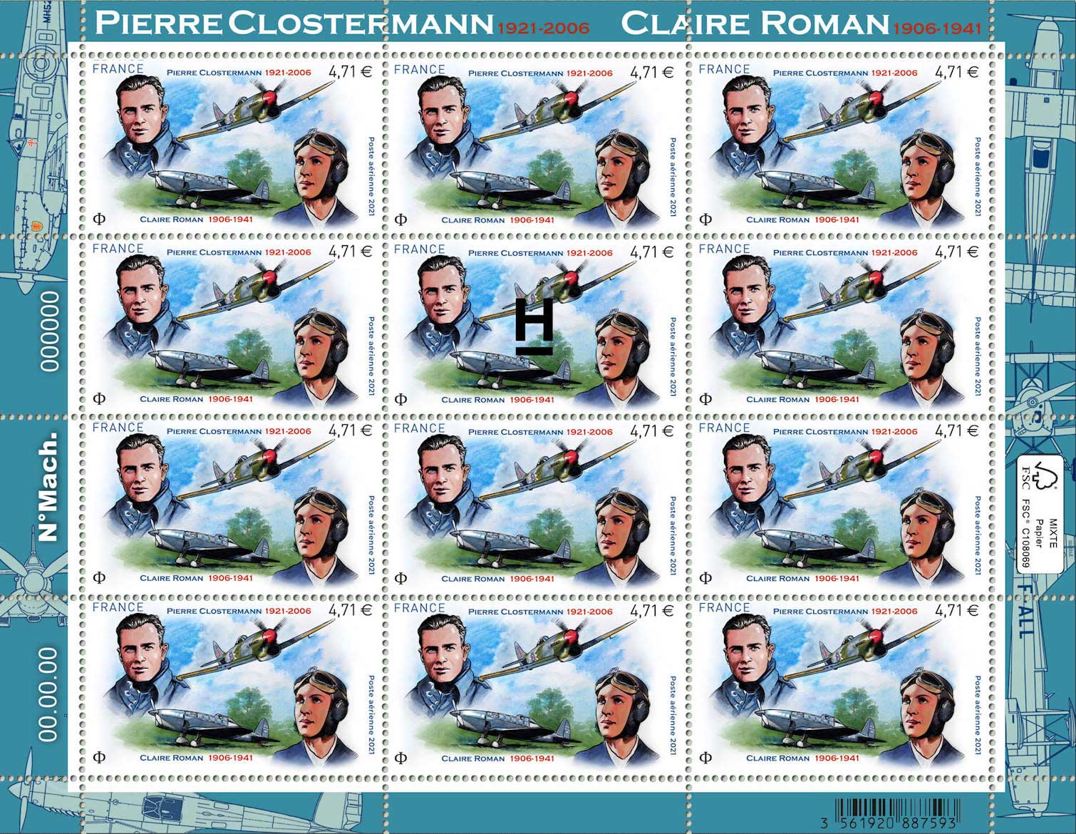 2021 Pierre CLOSTERMANN 1921 - 2006 Claire ROMAN 1906 - 1941