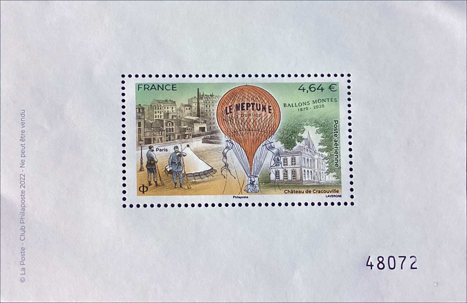 2022 Ballons Montés 1870 - 2020 - Le Neptune J.Duruof