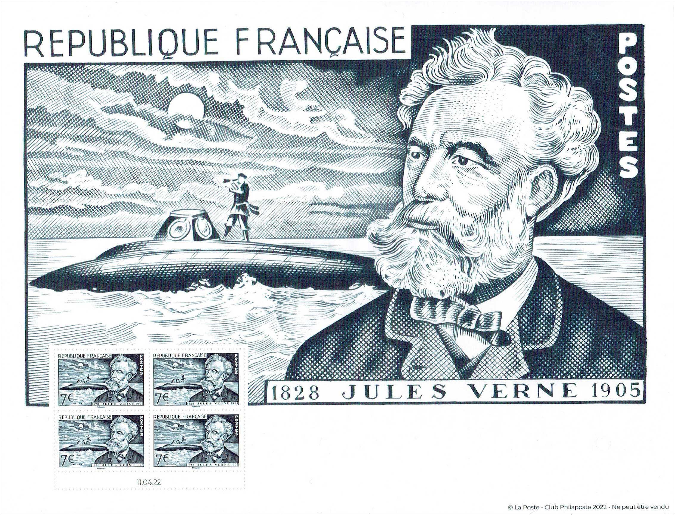 2022 AFFICHE - JULES VERNE 1828-1905