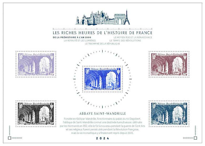 2024 LES RICHES HEURES DE L’HISTOIRE DE FRANCE DE LA PRÉHISTOIRE À L’AN 1000 - Abbaye Saint-Wandrille