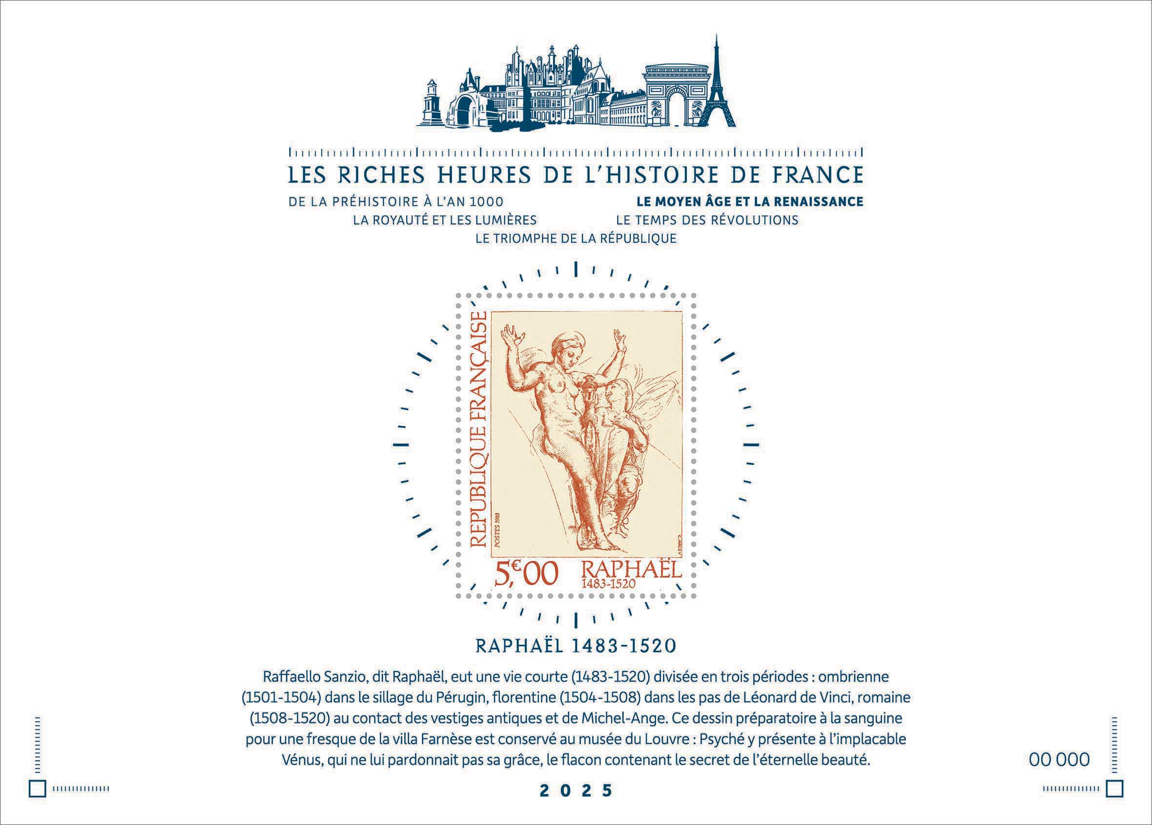 2025 LES RICHES HEURES DE L’HISTOIRE DE FRANCE DU MOYEN ÂGE À LA RENAISSANCE -  RAPHAËL 1483-1520