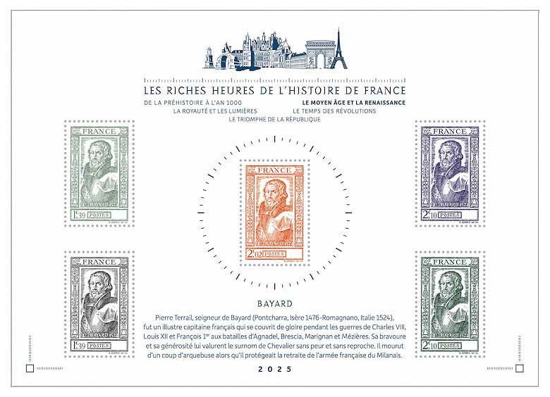 2025 LES RICHES HEURES DE L’HISTOIRE DE FRANCE DU MOYEN ÂGE À LA RENAISSANCE -  BAYARD 1473-1524