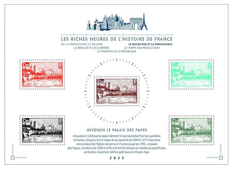 2025 LES RICHES HEURES DE L’HISTOIRE DE FRANCE DU MOYEN ÂGE À LA RENAISSANCE - AVIGNON LE PALAIS DES PAPES