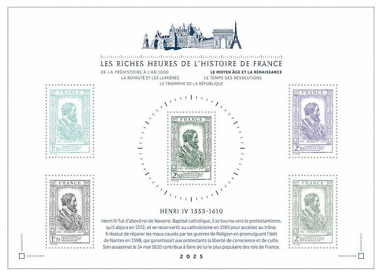 2025 LES RICHES HEURES DE L’HISTOIRE DE FRANCE DU MOYEN ÂGE À LA RENAISSANCE - HENRI IV 1553-1610