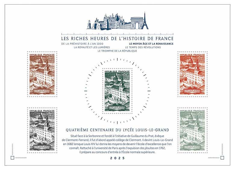 2025 LES RICHES HEURES DE L’HISTOIRE DE FRANCE DU MOYEN ÂGE À LA RENAISSANCE -  LYCÉE LOUIS LE GRAND 1563-1963