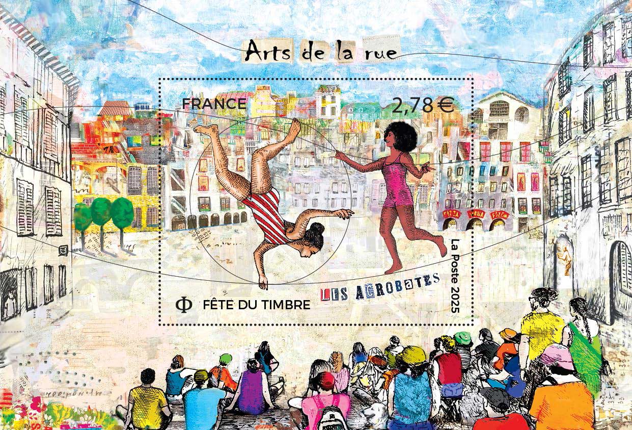 2025 FÊTE DU TIMBRE, Arts de la rue - Les acrobates