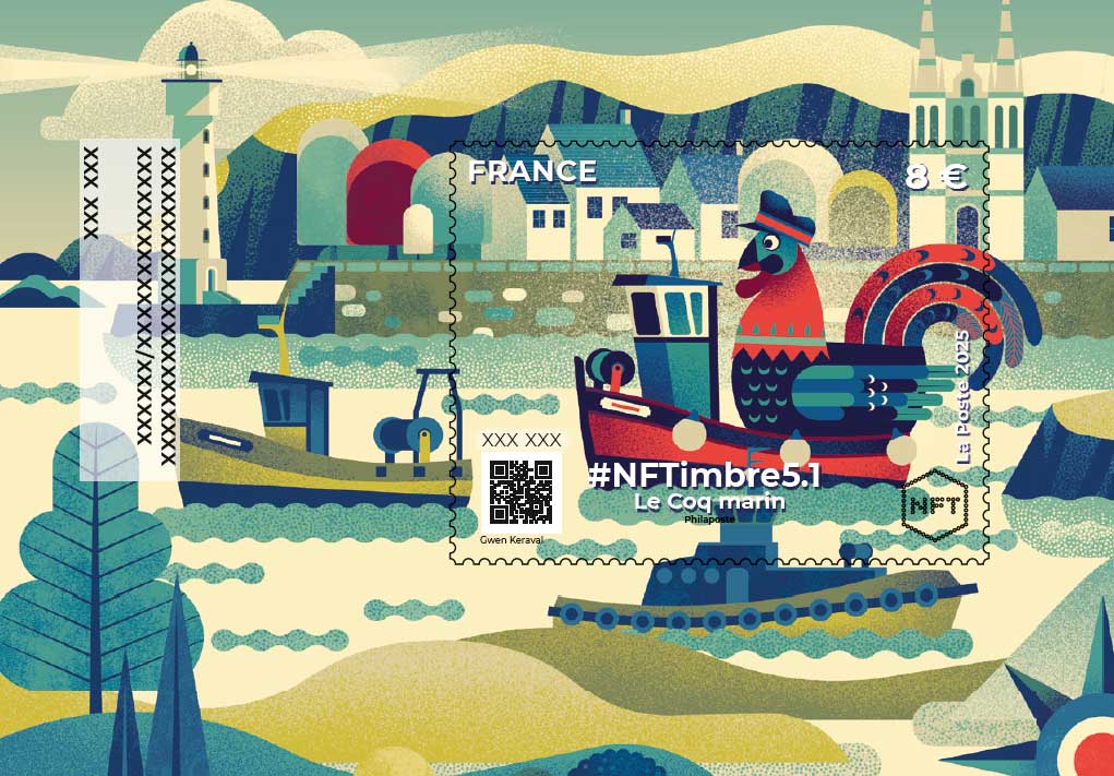 2025 #NFTimbre5.1 - Le coq marin
