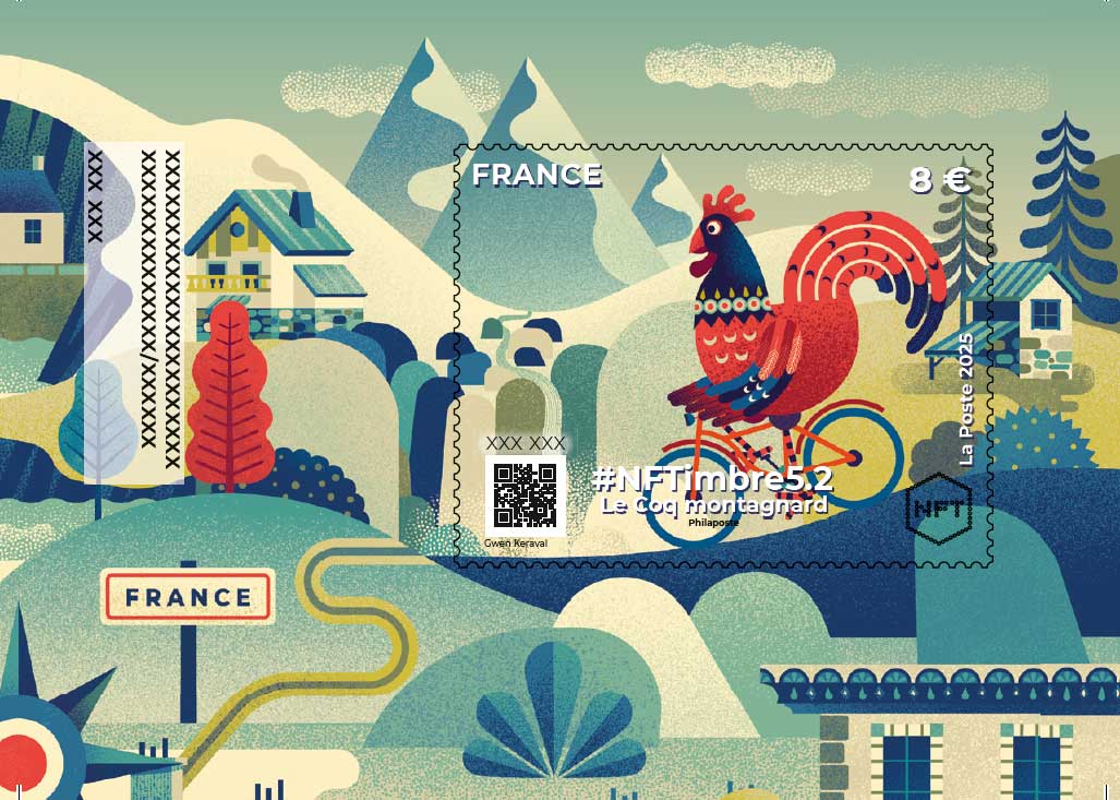 2025 #NFTimbre5.2 - Le coq montagnard