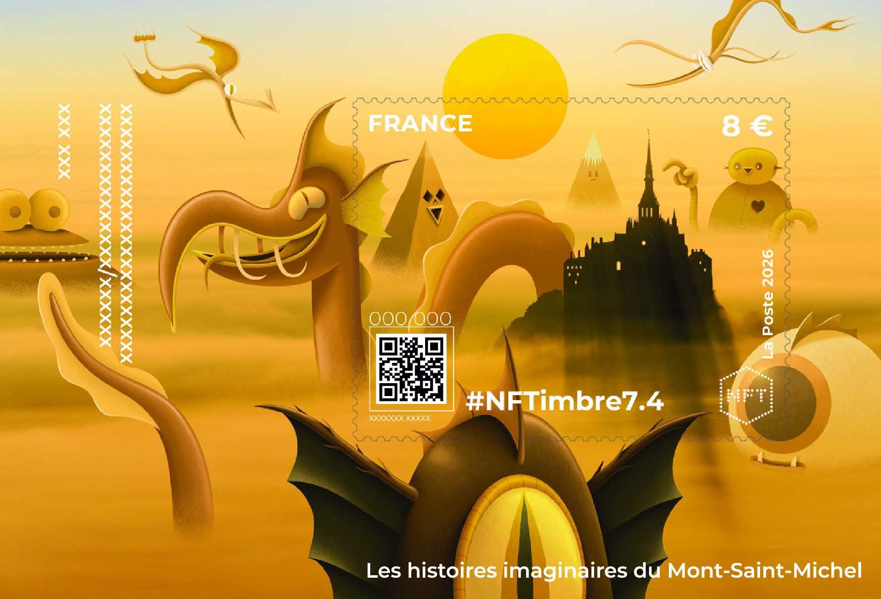 2026 #NFTimbre7.4– Les histoires imaginaires du Mont-Saint-Michel