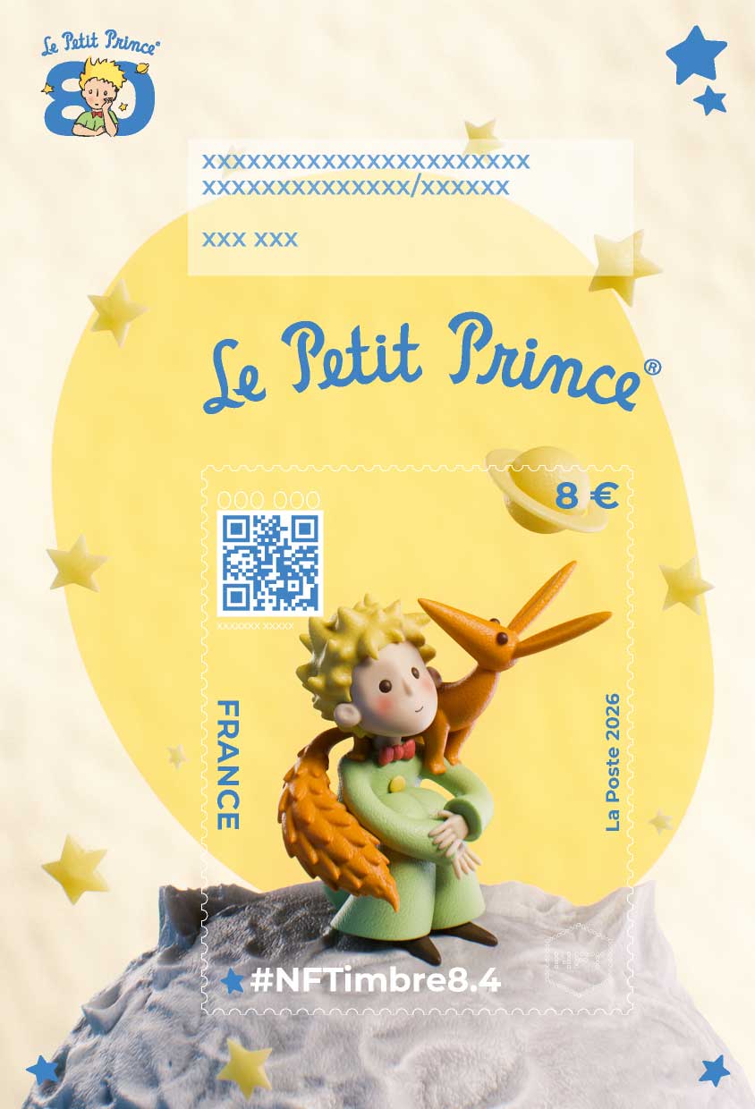 2026 Pack #NFTimbre8.4 – Le Petit Prince et le renard