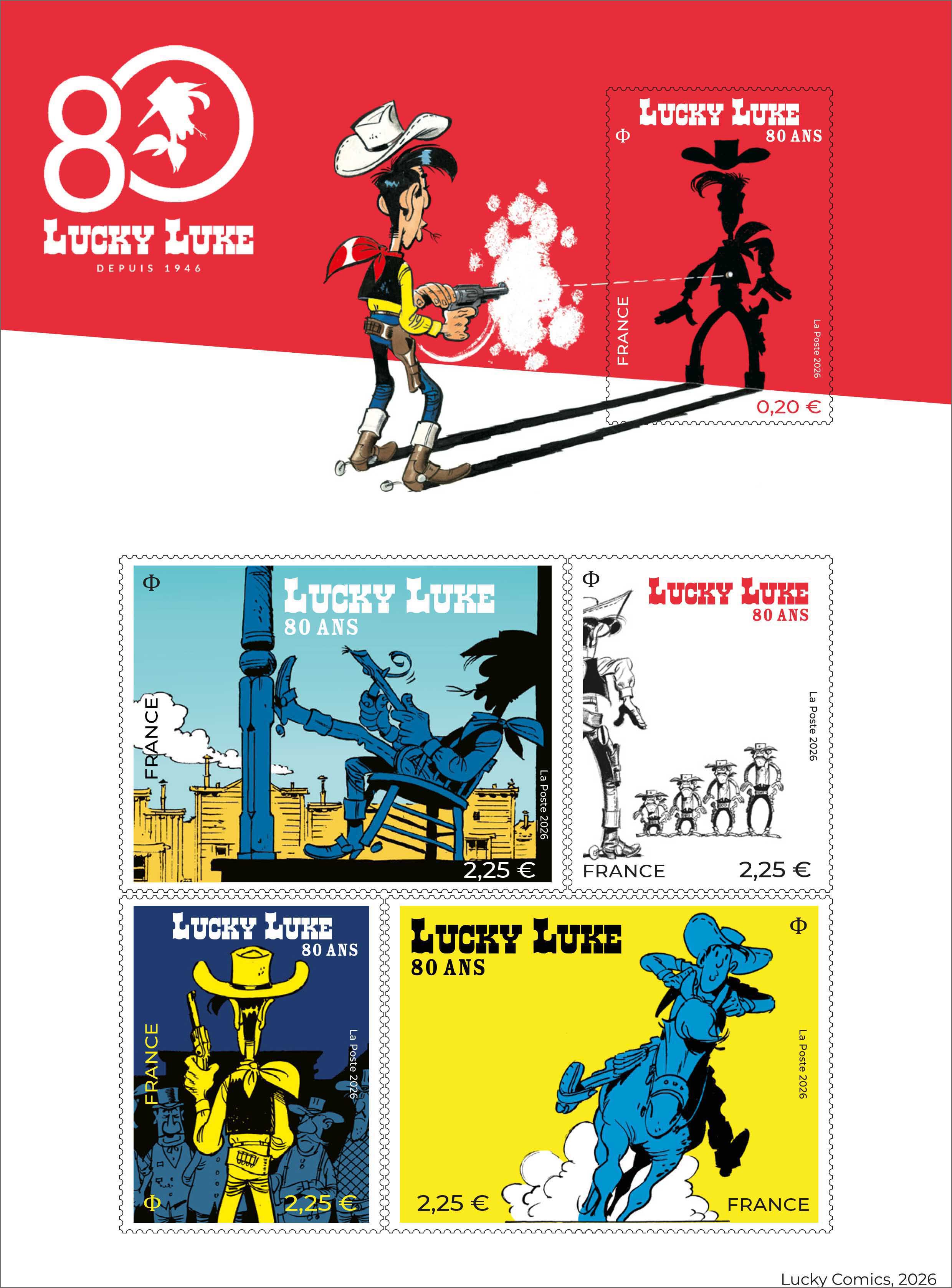 2026 LUCKY LUKE 80 ANS