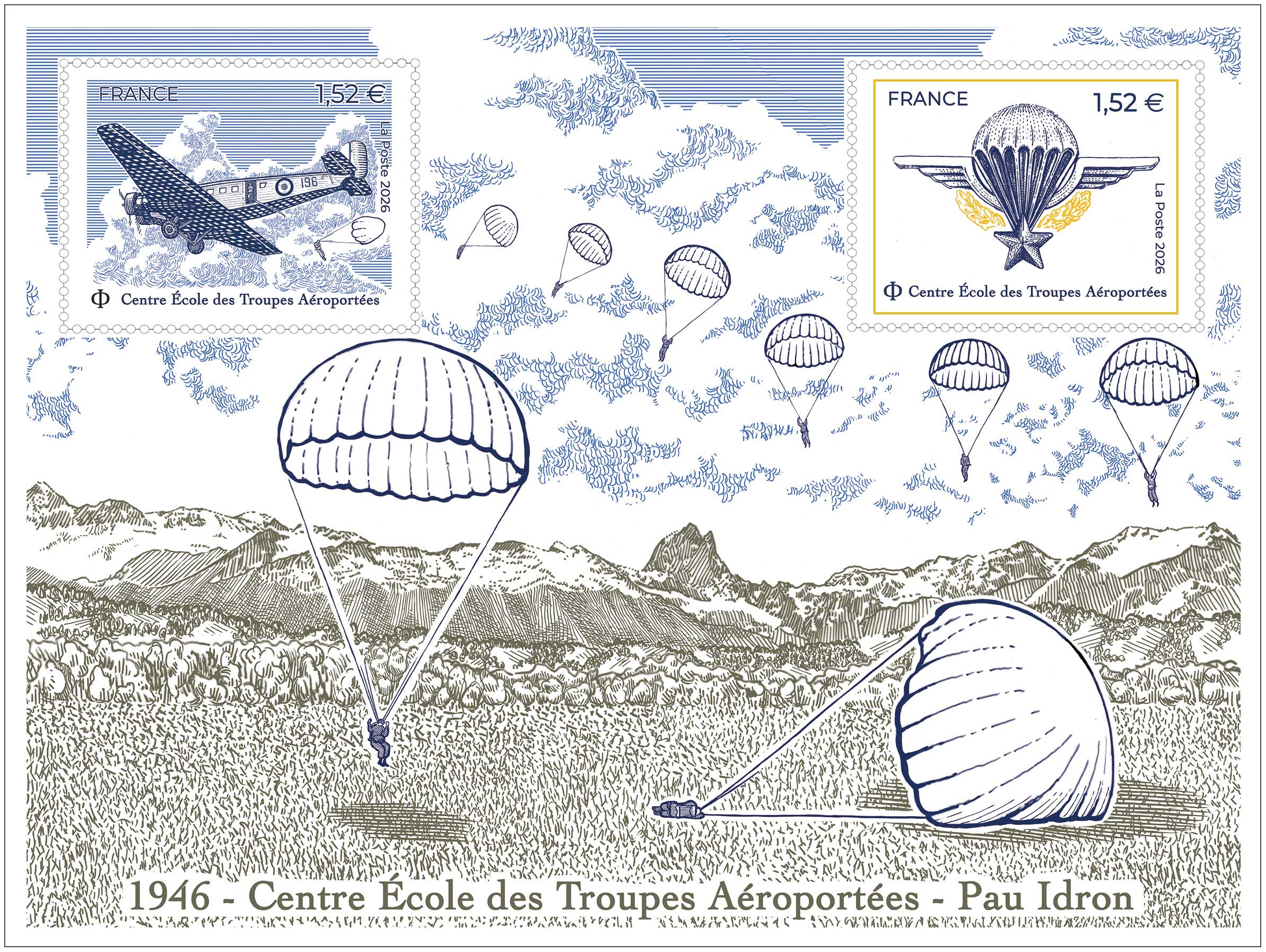 2026 CENTRE ÉCOLE DES TROUPES AÉRO-PORTÉES - PAU IDRON 1946