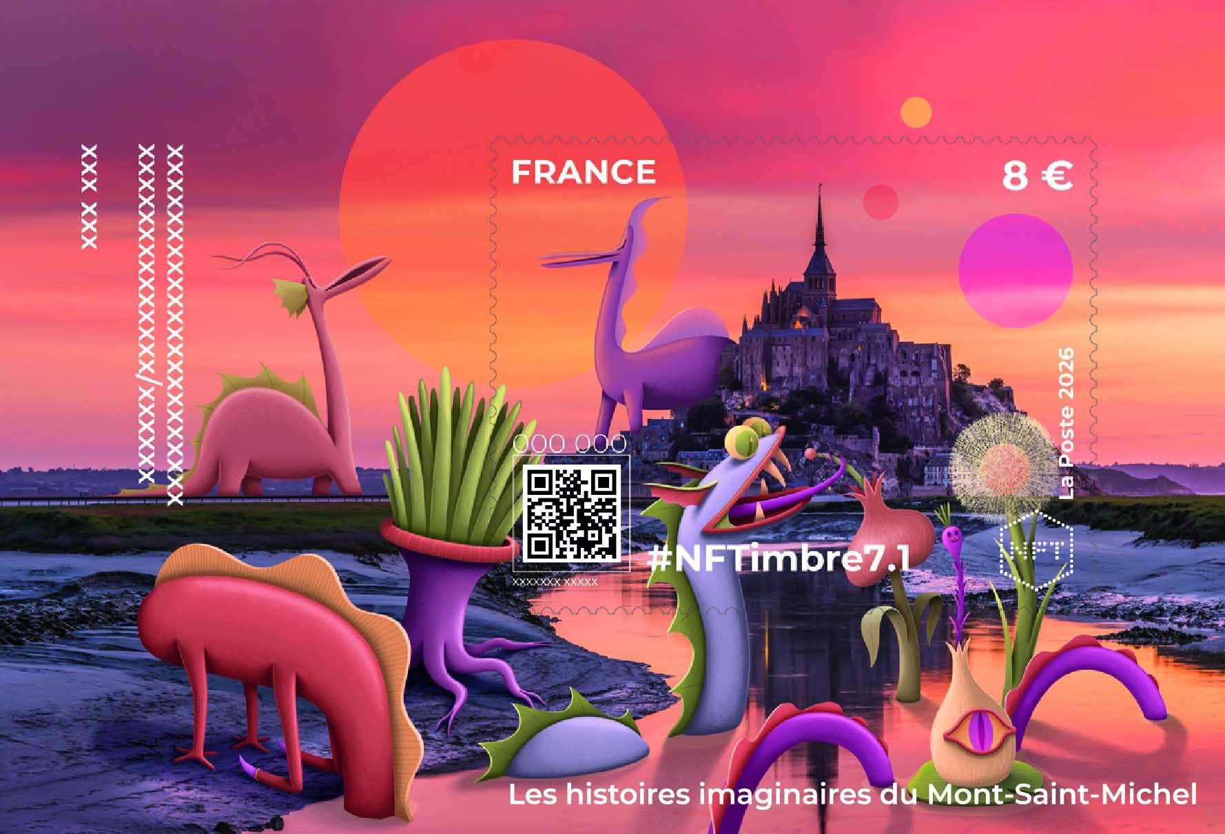 2026 #NFTimbre7.1– Les histoires imaginaires du Mont-Saint-Michel