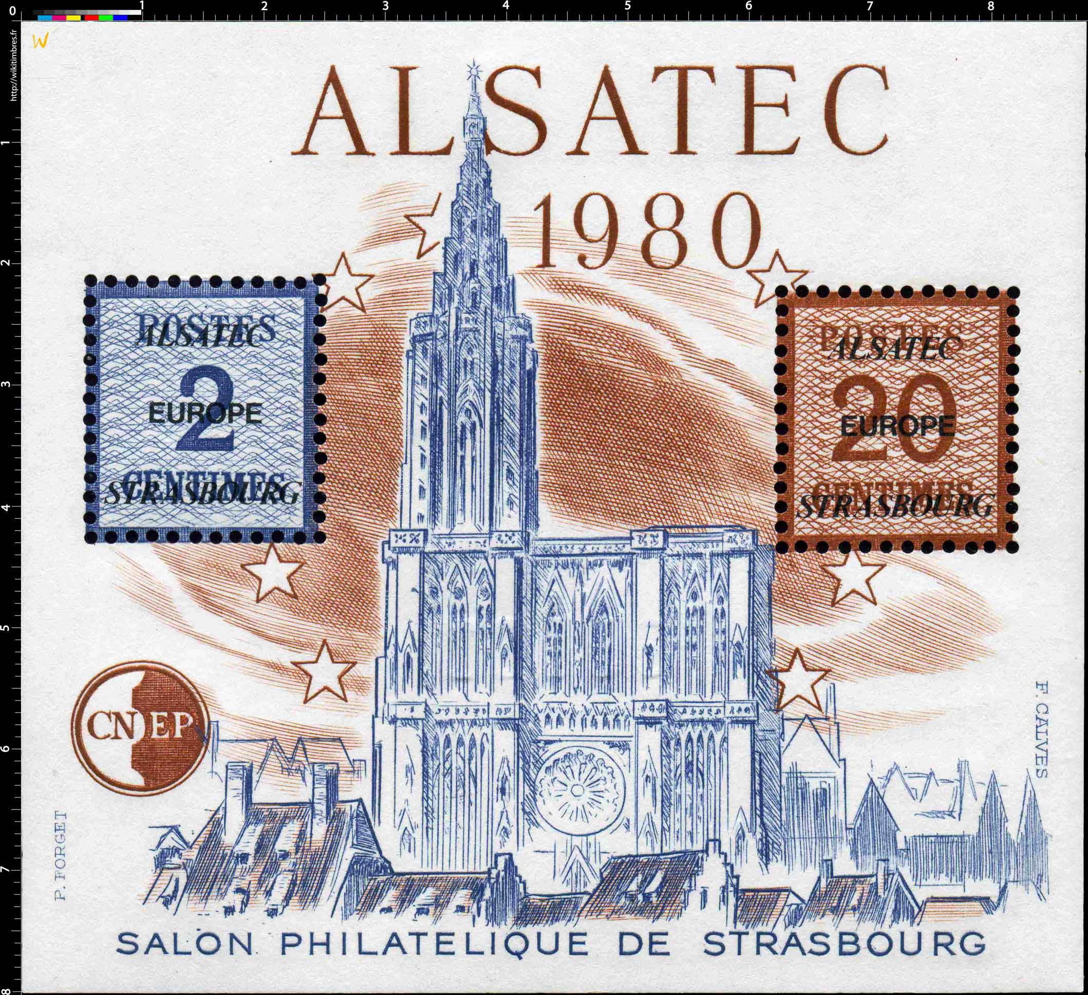 1980 Alsatec Salon philatélique de Strasbourg CNEP