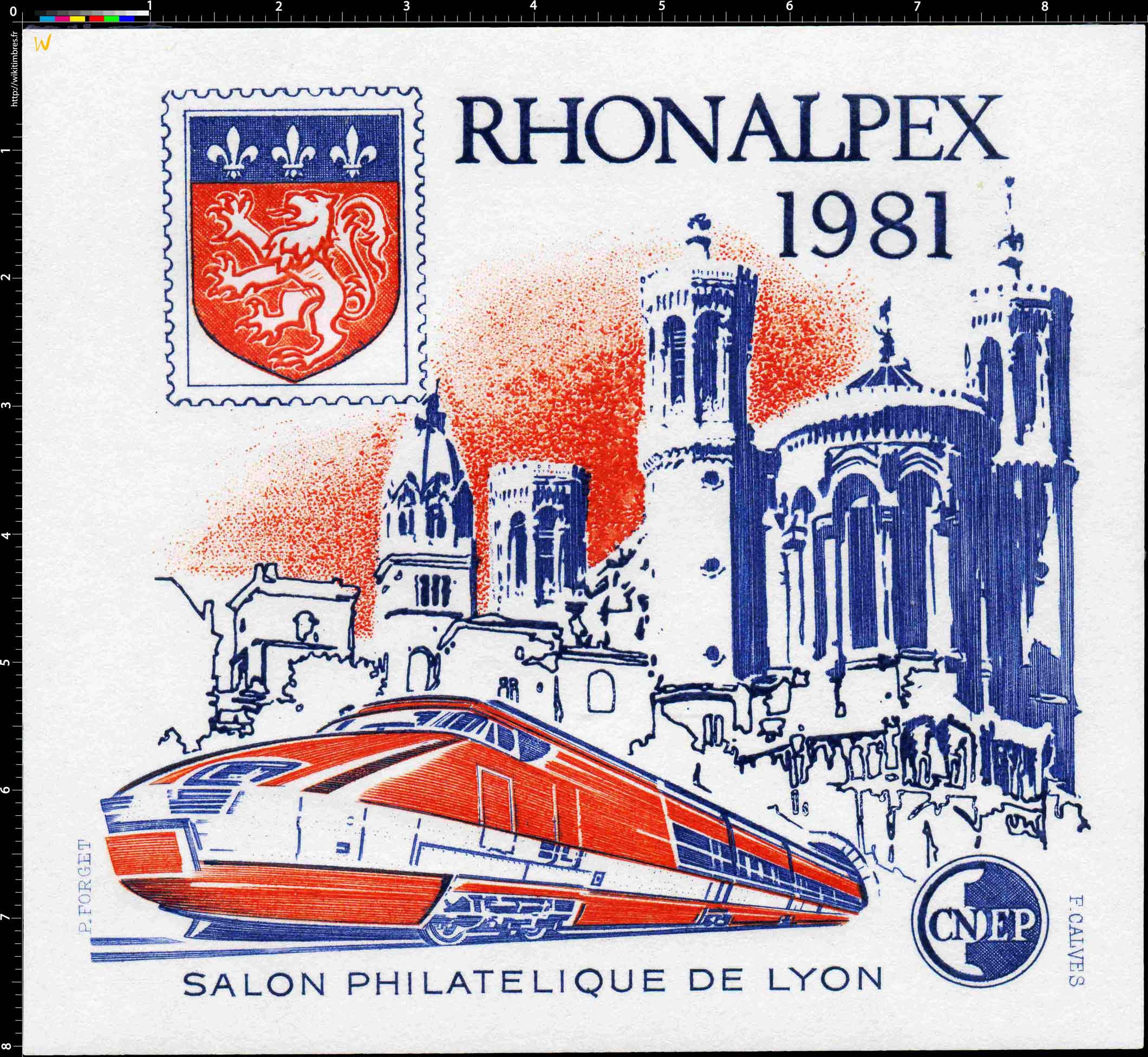 1981 Rhonalpex Salon philatélique de Lyon CNEP