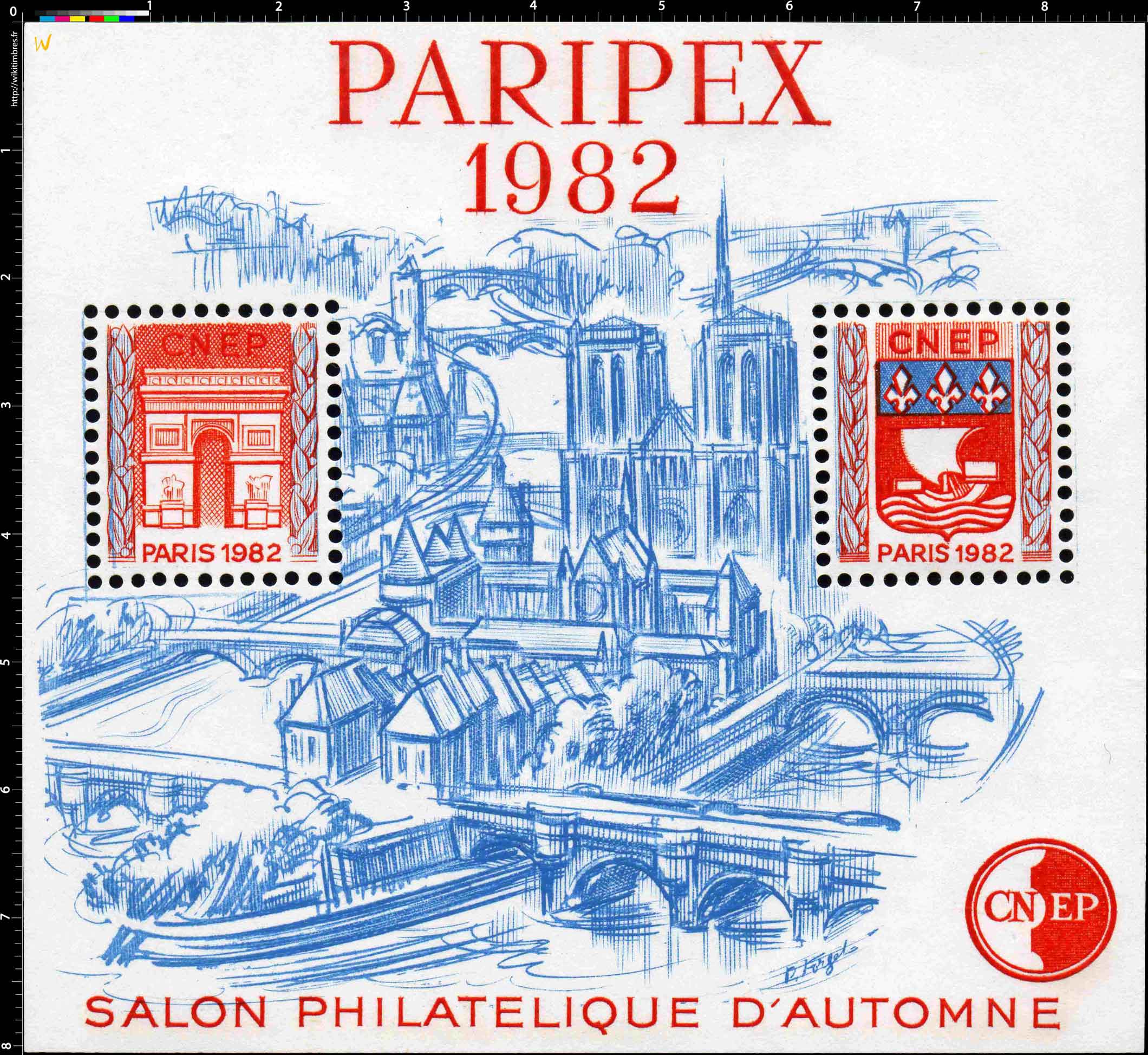 1982 Paripex Salon philatélique d'automne CNEP