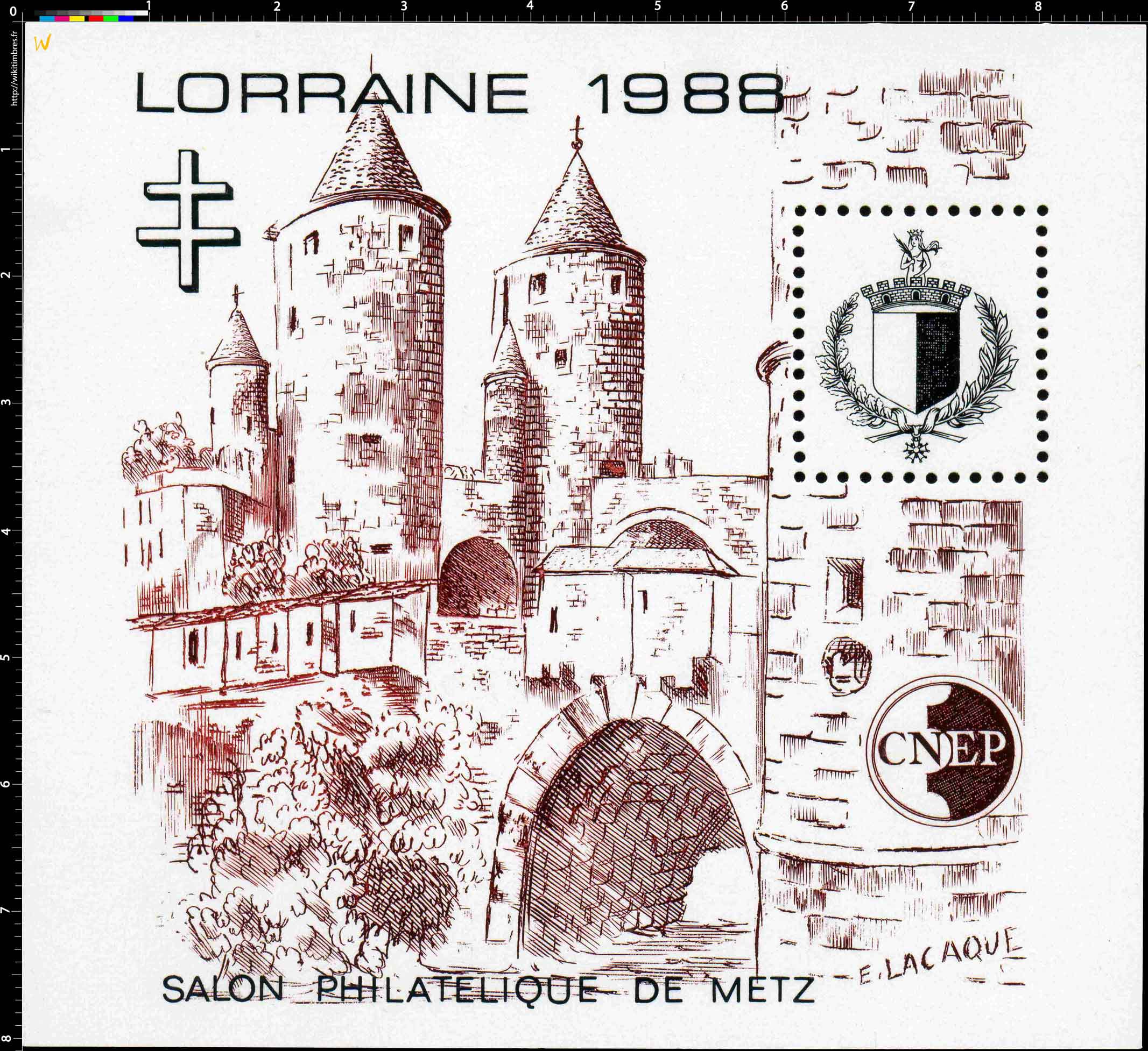 1988 Lorraine Salon philatélique de Metz CNEP