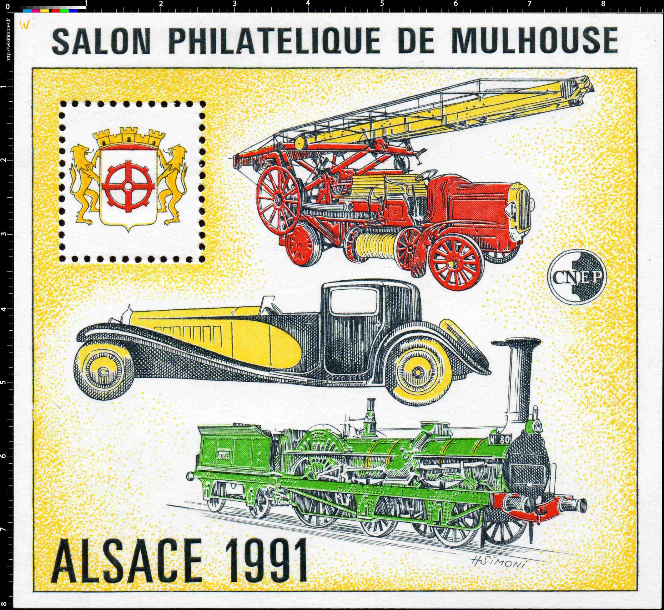 1991 Alsace Salon philatélique de Mulhouse CNEP