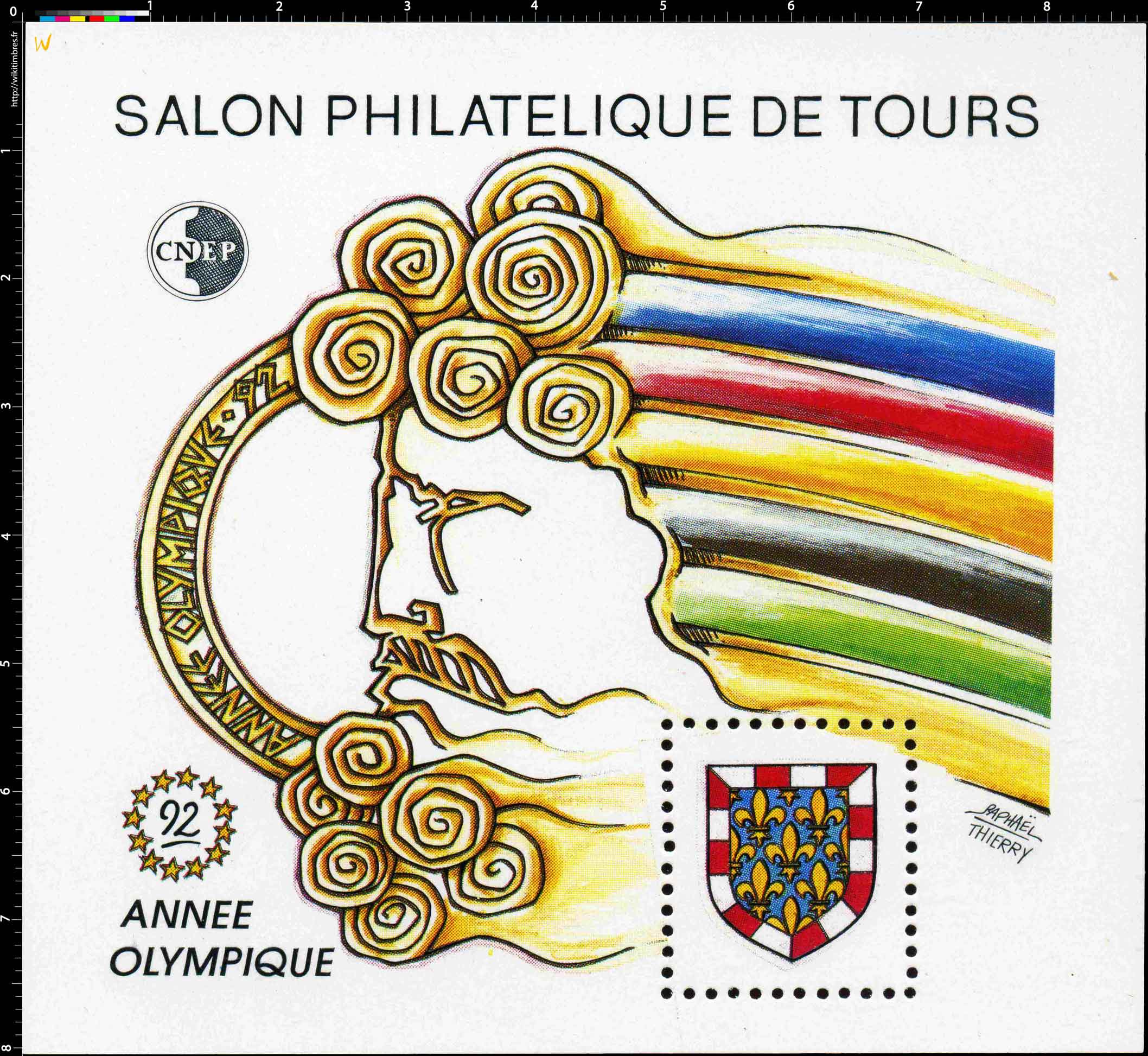 92 Salon philatélique de Tours CNEP Année olympique