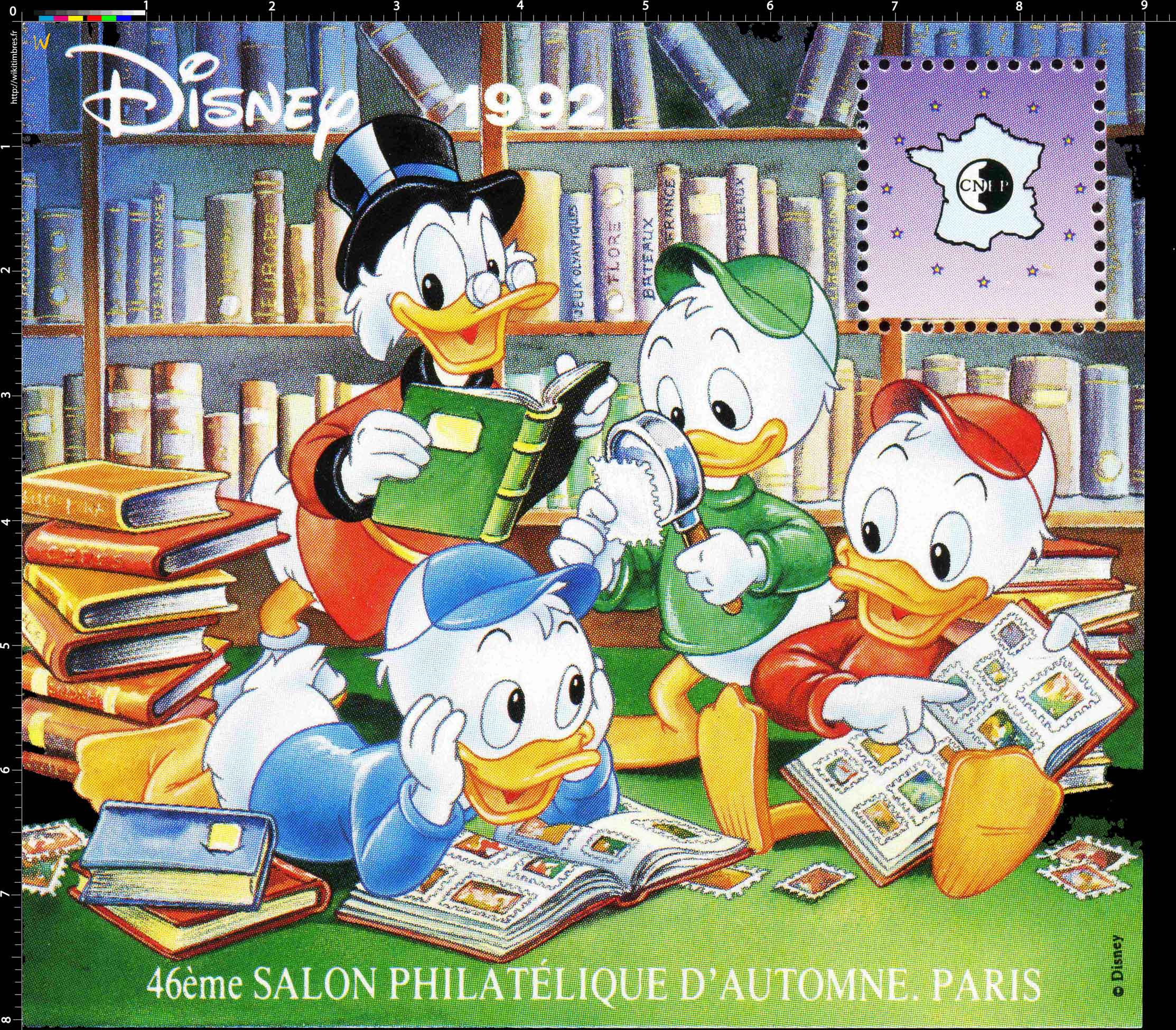 1992 Disney 46e Salon philatélique d'automne Paris CNEP