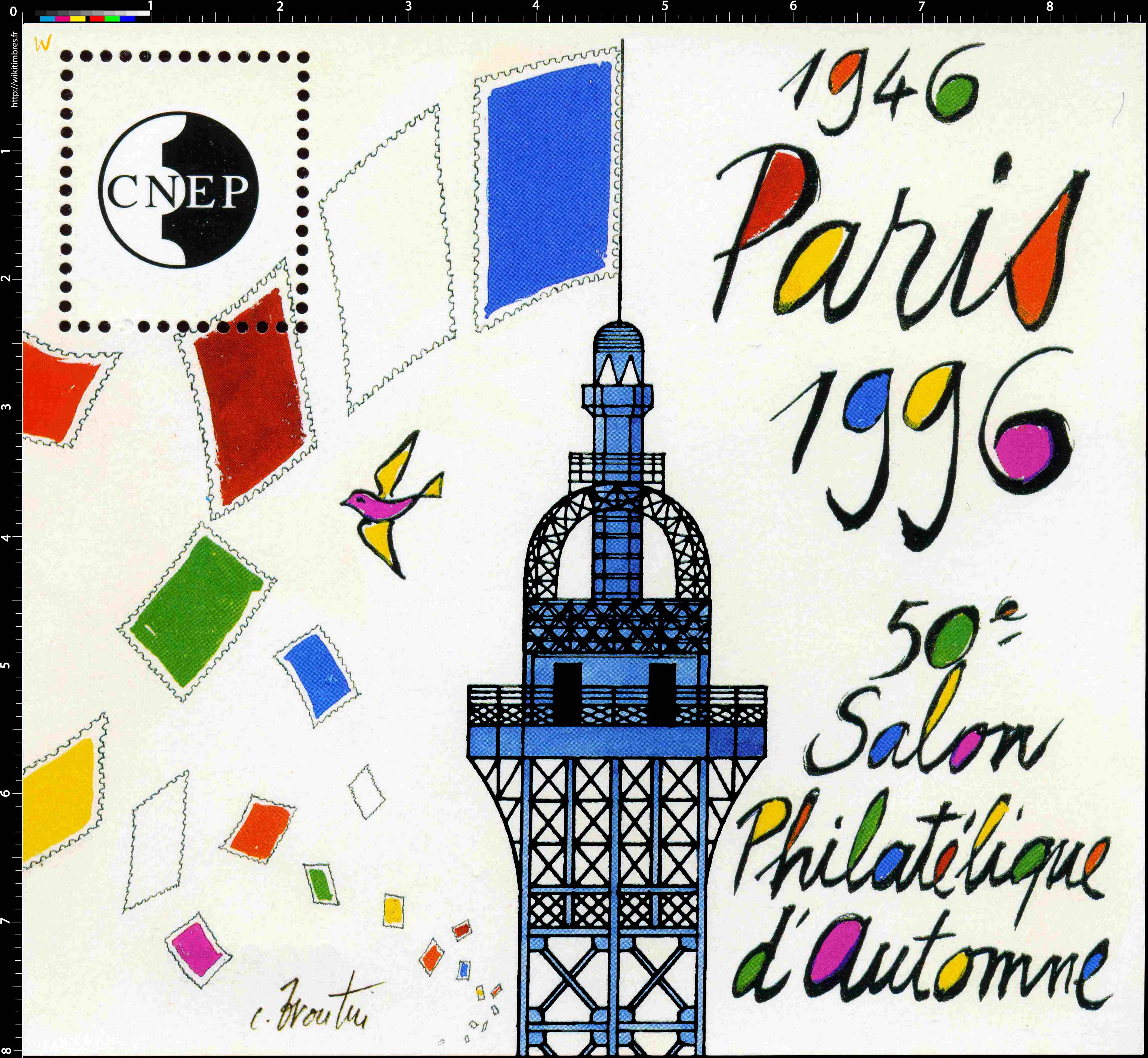 1946 1996 50e Salon philatélique d'automne Paris CNEP