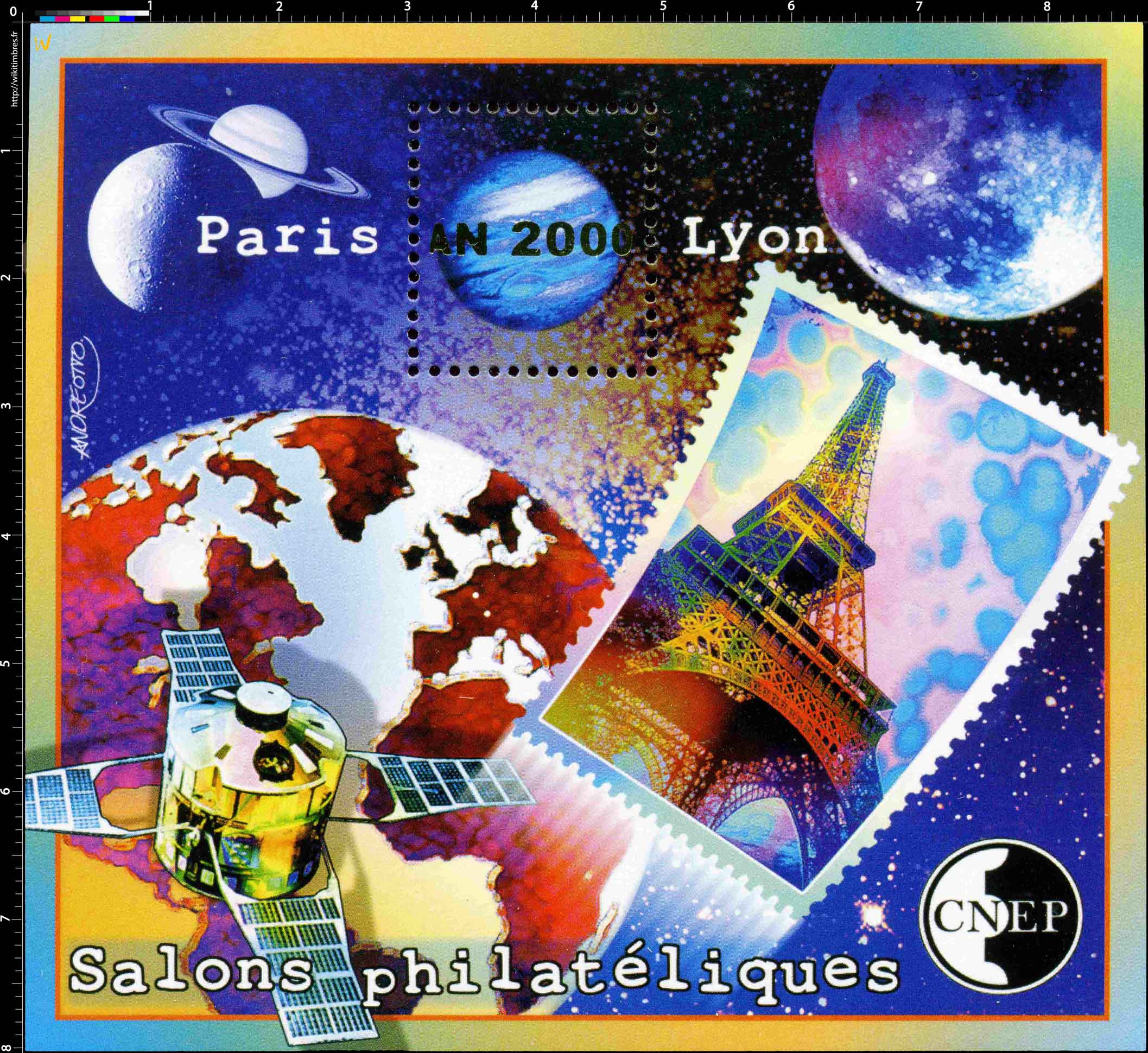 2000 Salons philatéliques Paris An 2000 Lyon CNEP