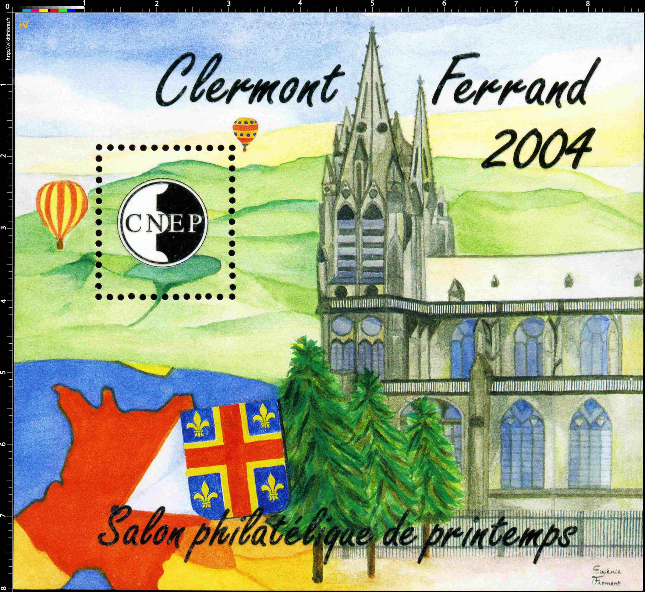 2004 Salon philatélique de printemps Clermont-Ferrand CNEP