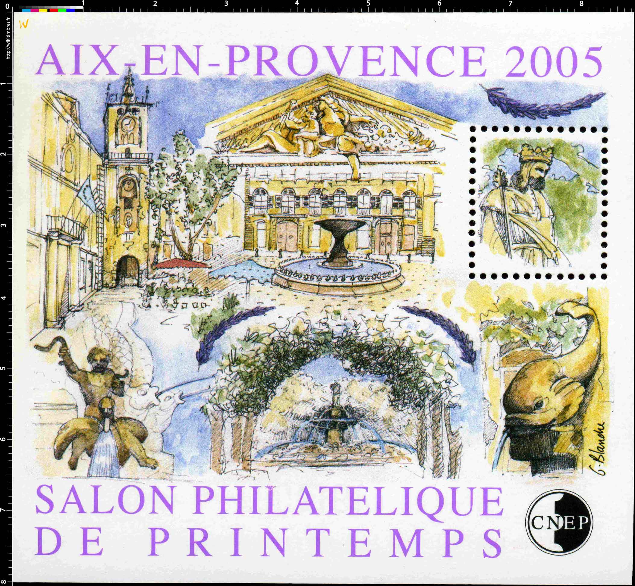 2005 Salon philatélique de printemps Aix-en-Provence CNEP