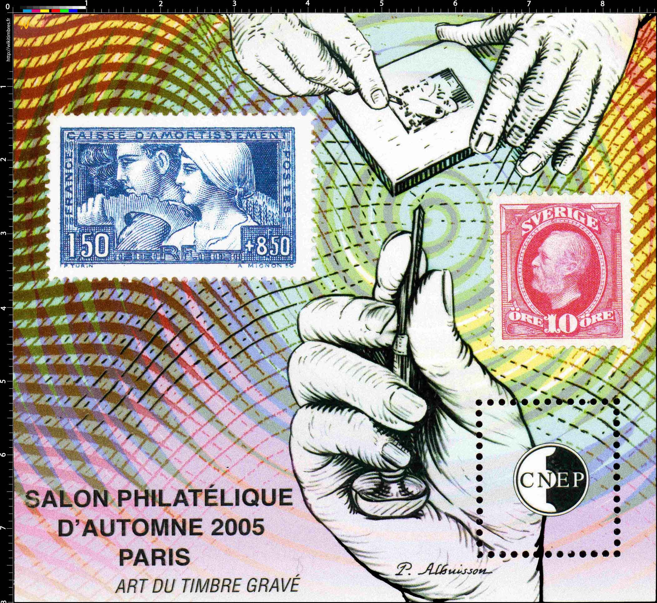 2005 Salon philatélique d'automne Paris CNEP Art du timbre gravé