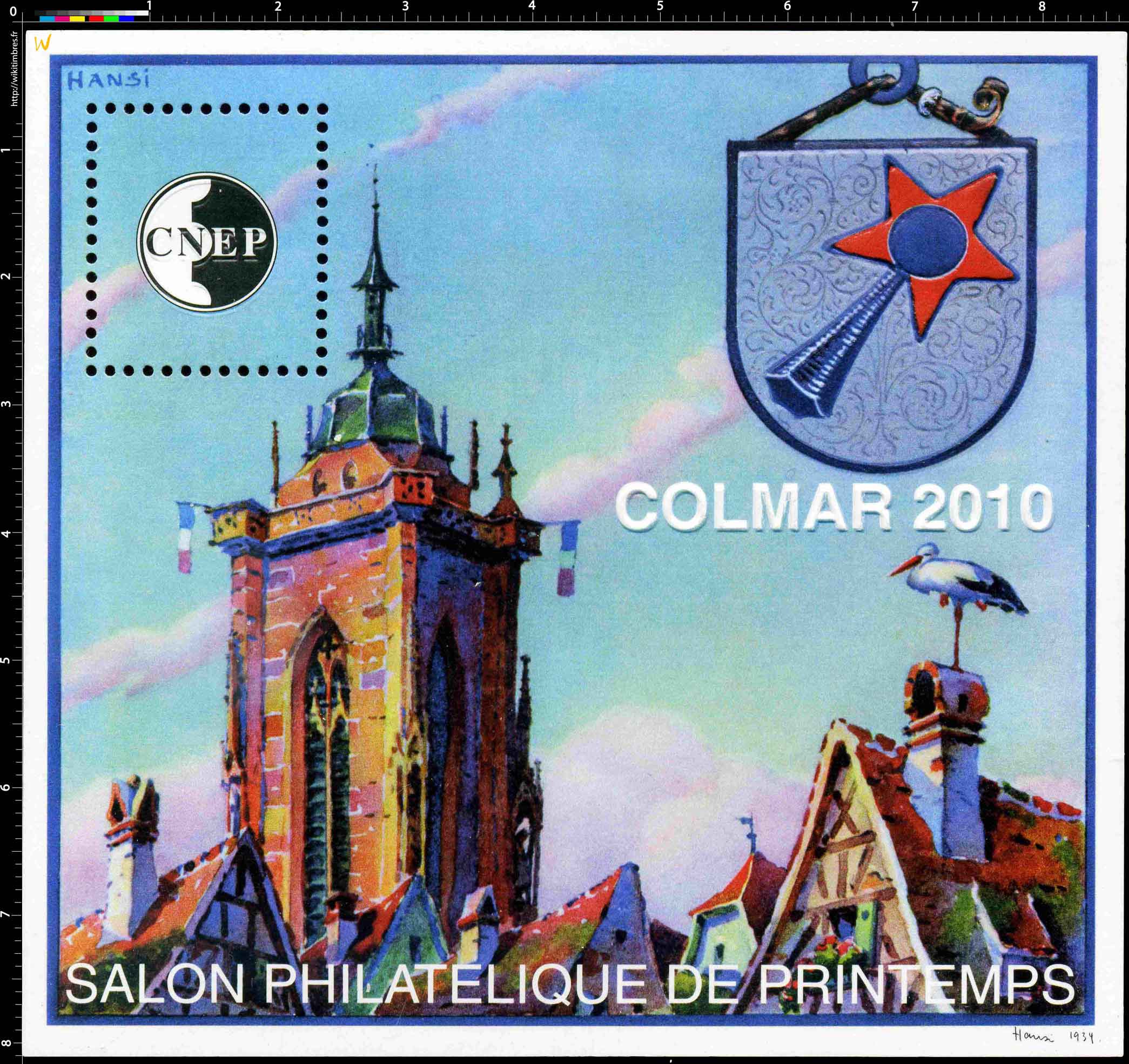 2010 Salon philatélique de printemps Colmar CNEP