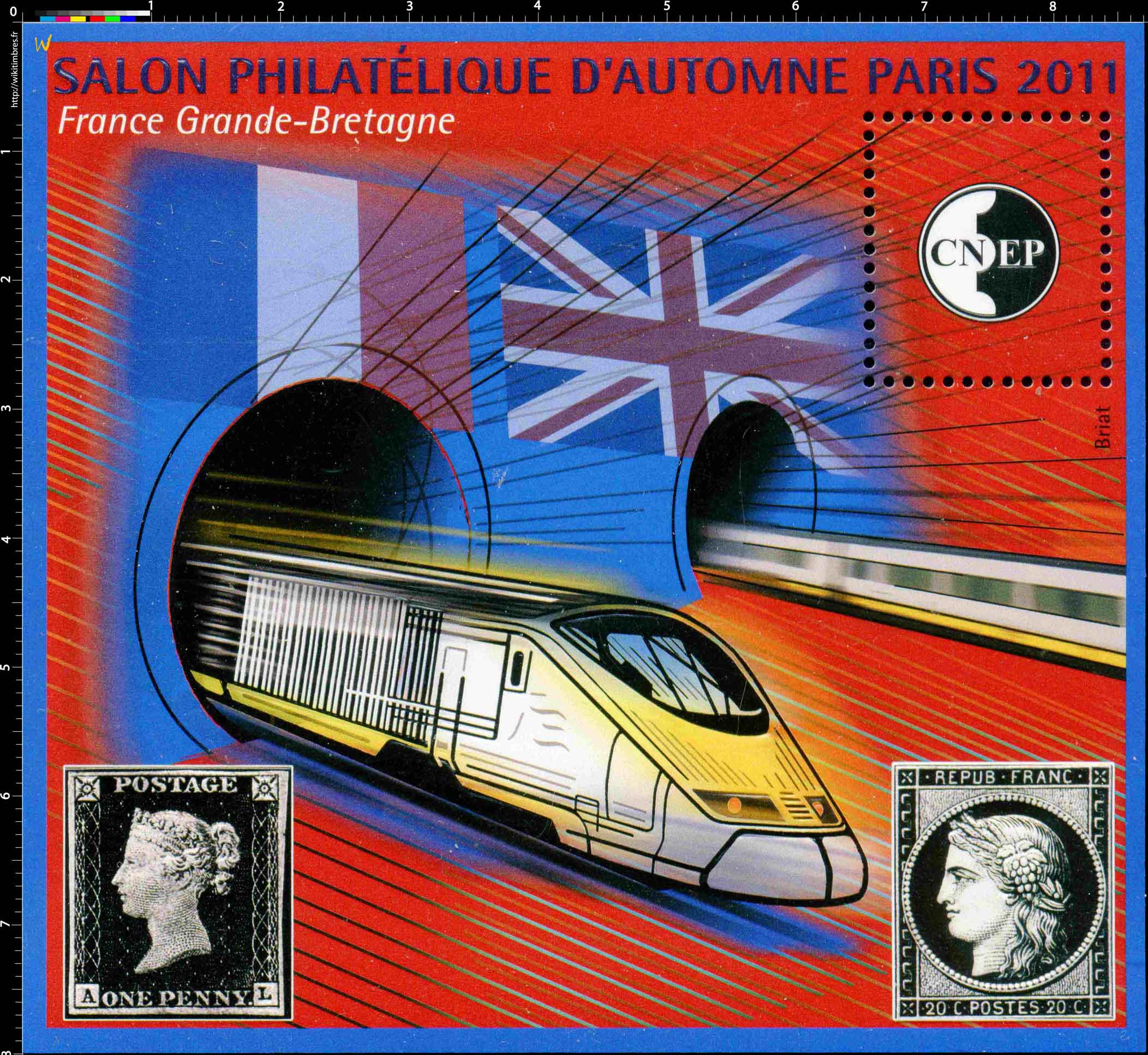 2011 Salon philatélique d'automne Paris CNEP France Grande-Bretagne