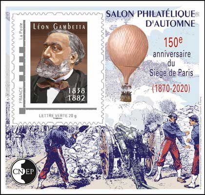 2020 Salon Philatélique de printemps - Gambetta-Siège de Paris