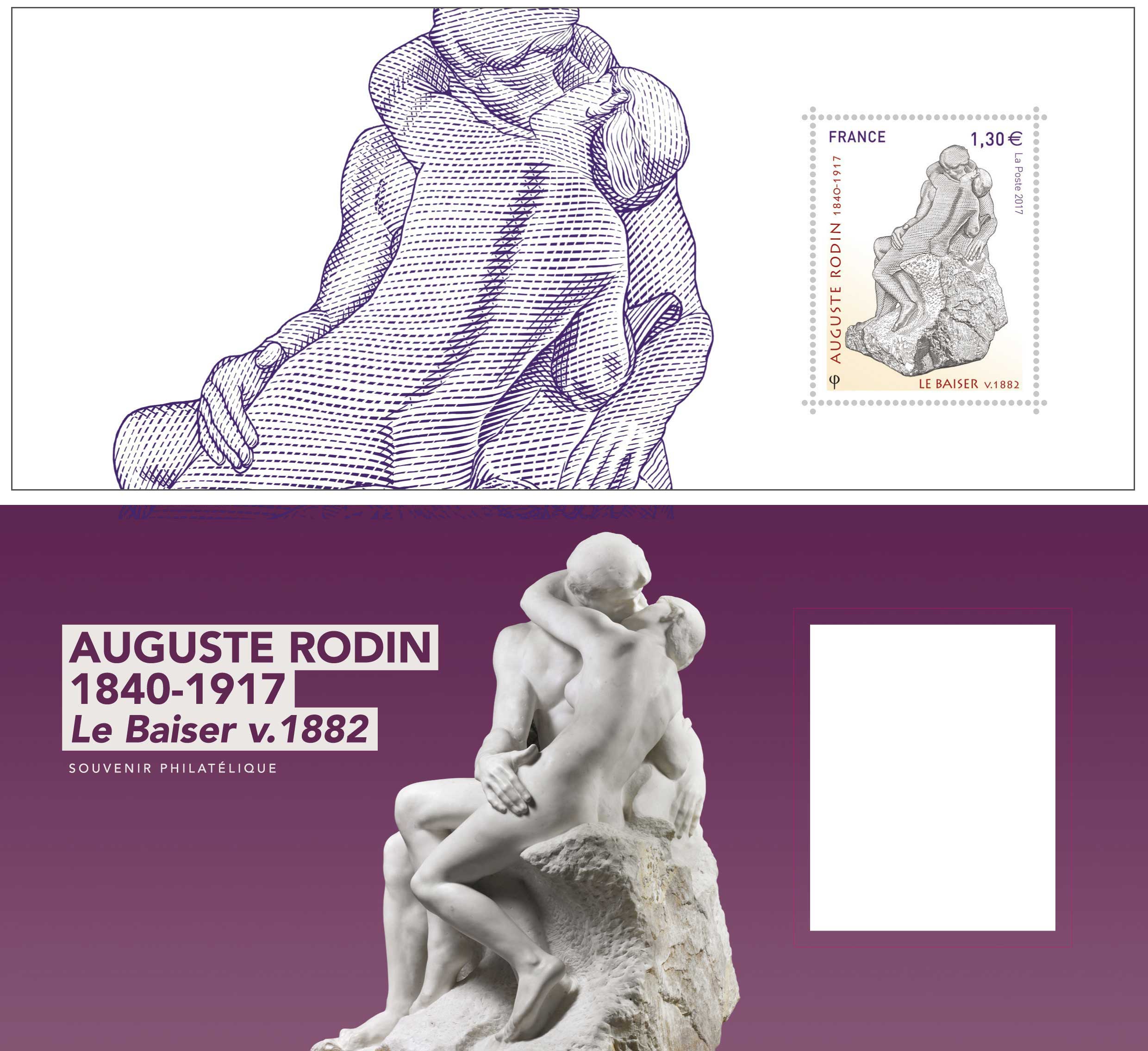 2017 AUGUSTE RODIN 1840-1917 LE BAISER V. 1882