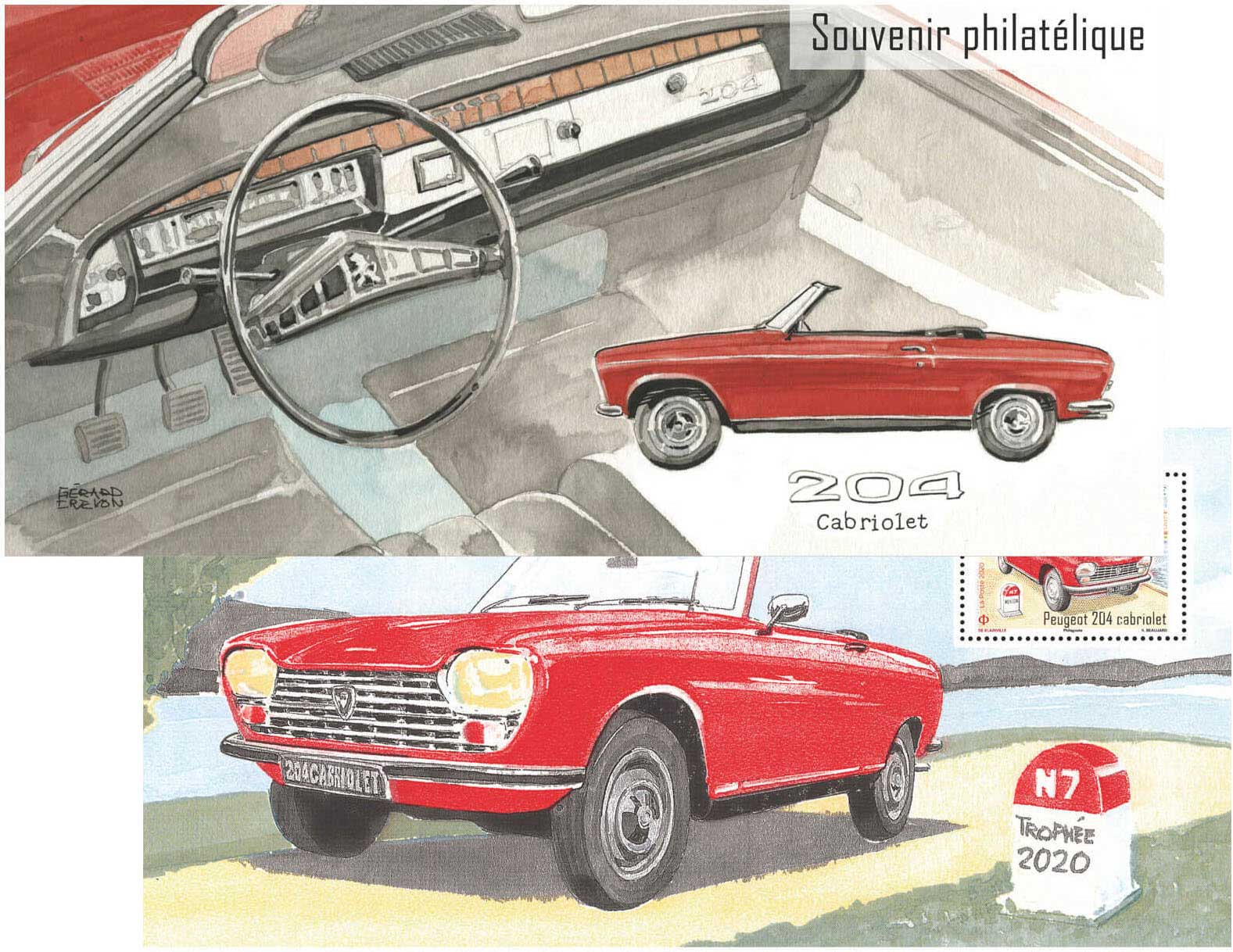 2021 Souvenir philatélique - 204 Cabriolet