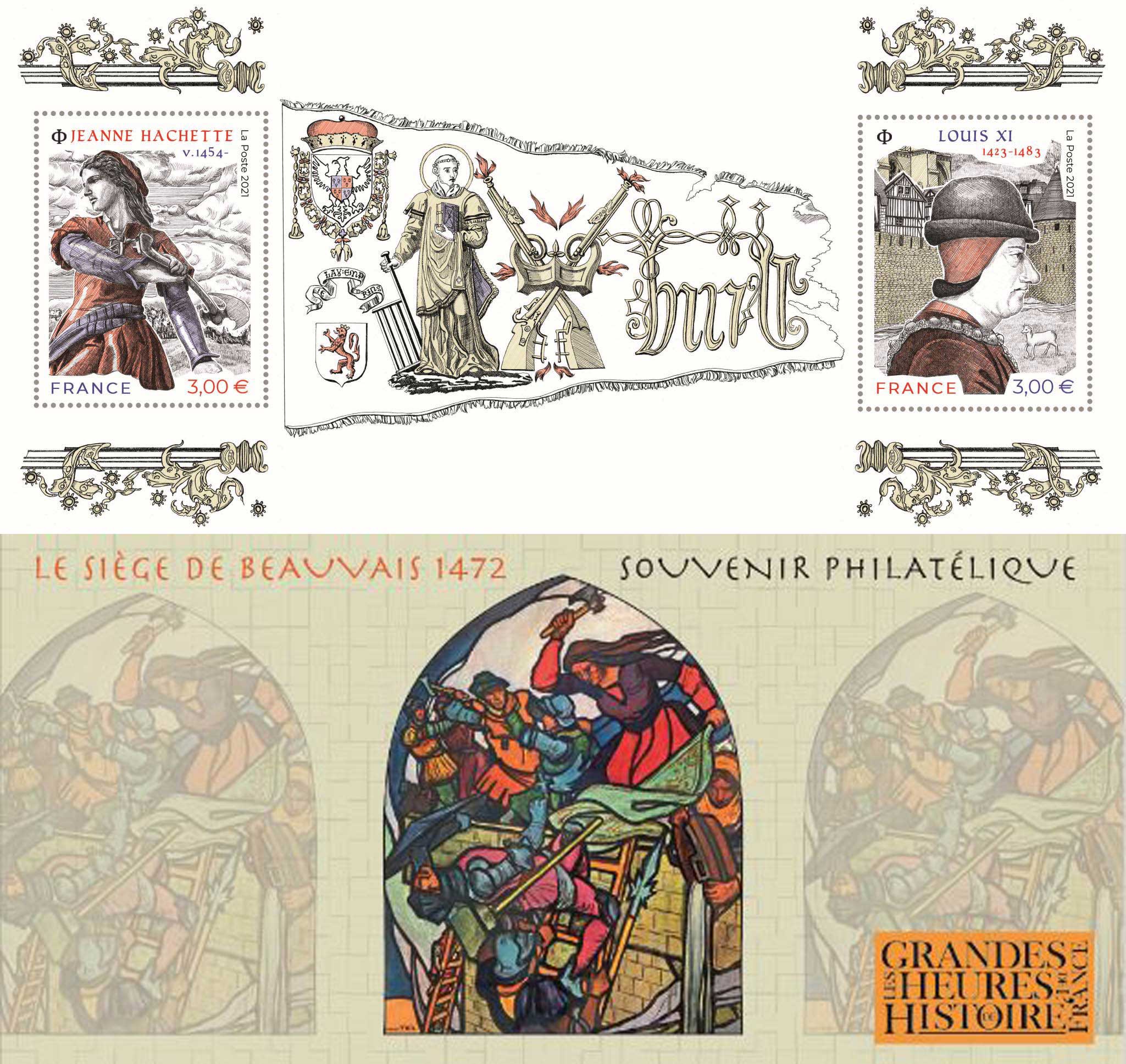 2021 LES GRANDES HEURES DE L’HISTOIRE DE FRANCE -  Jeanne Hachette v1454 – Louis XI 1423-1483
