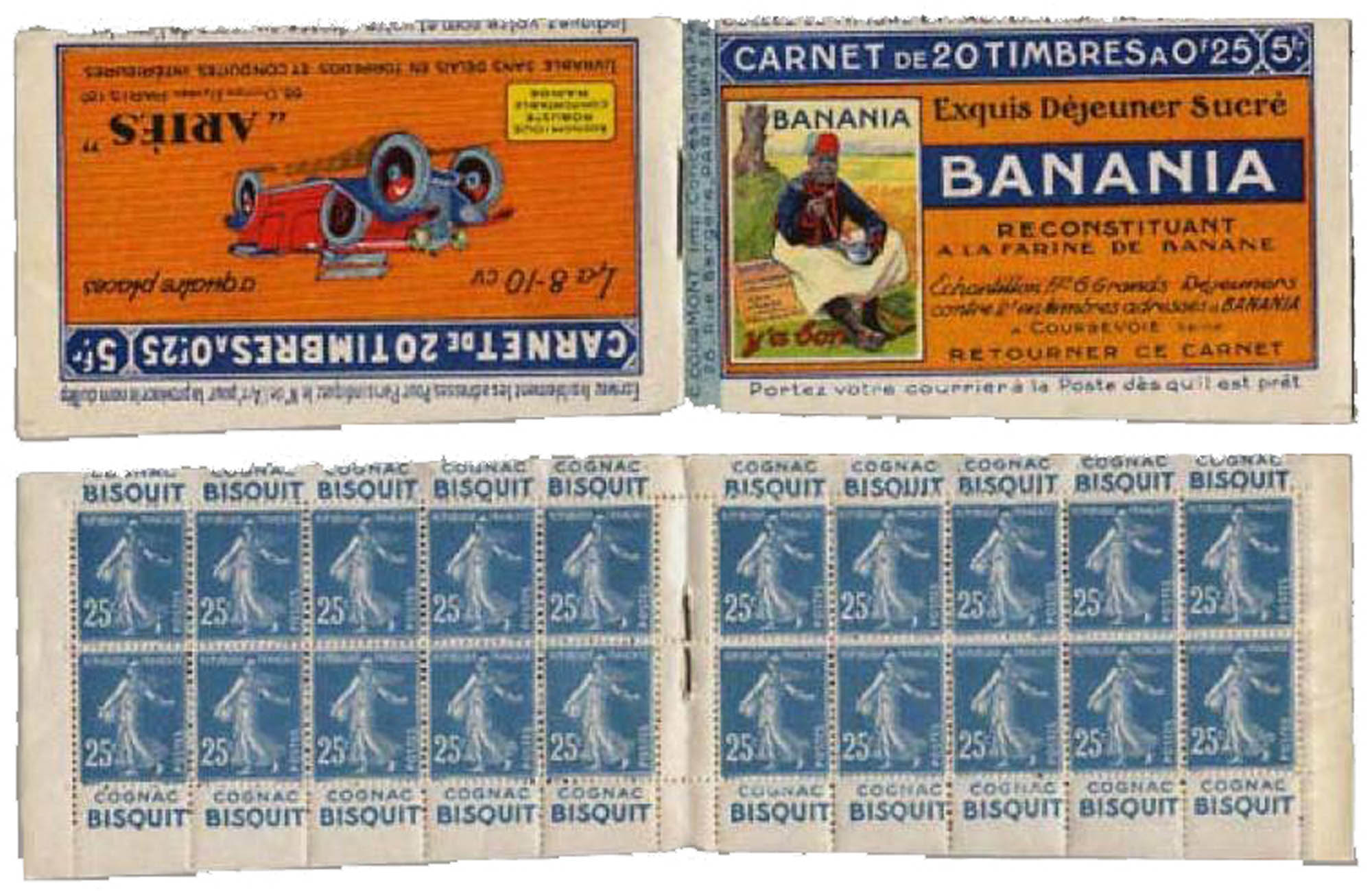 1907 Carnet de 20 Timbres