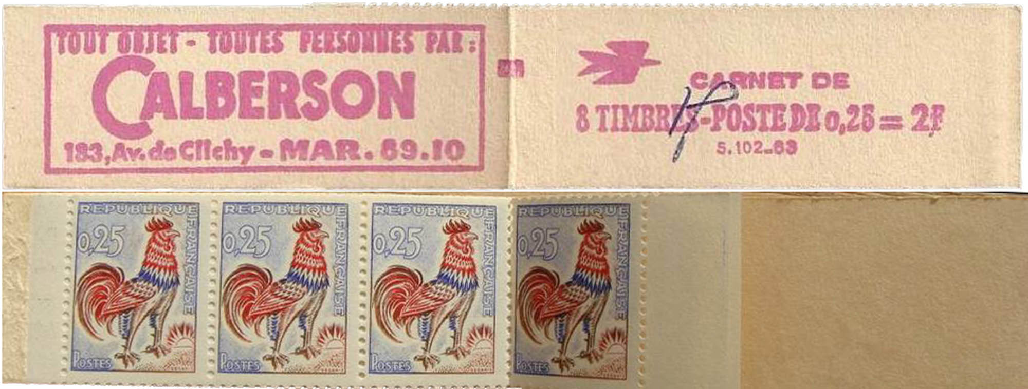 1962 Calberson - Coq de Decaris