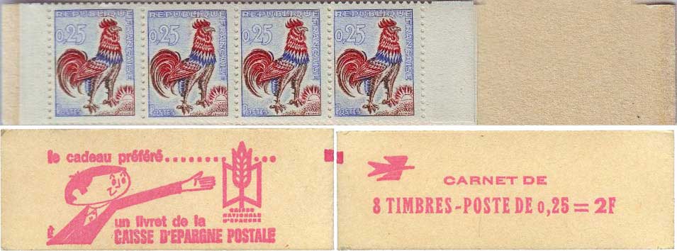 1962 Caisse d'épargne Postale - Coq de Decaris
