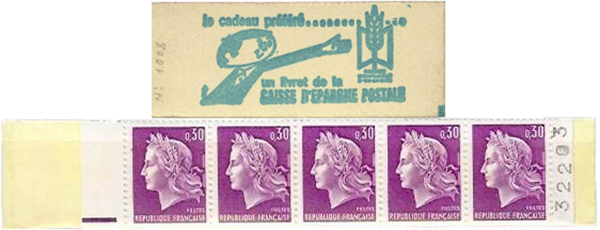 1967 Caisse d'épargne postale - type Marianne de Cheffer