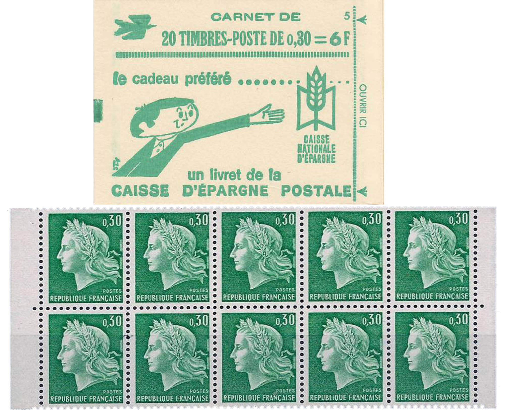 1969 Caisse d'épargne postale - type Marianne de Cheffer