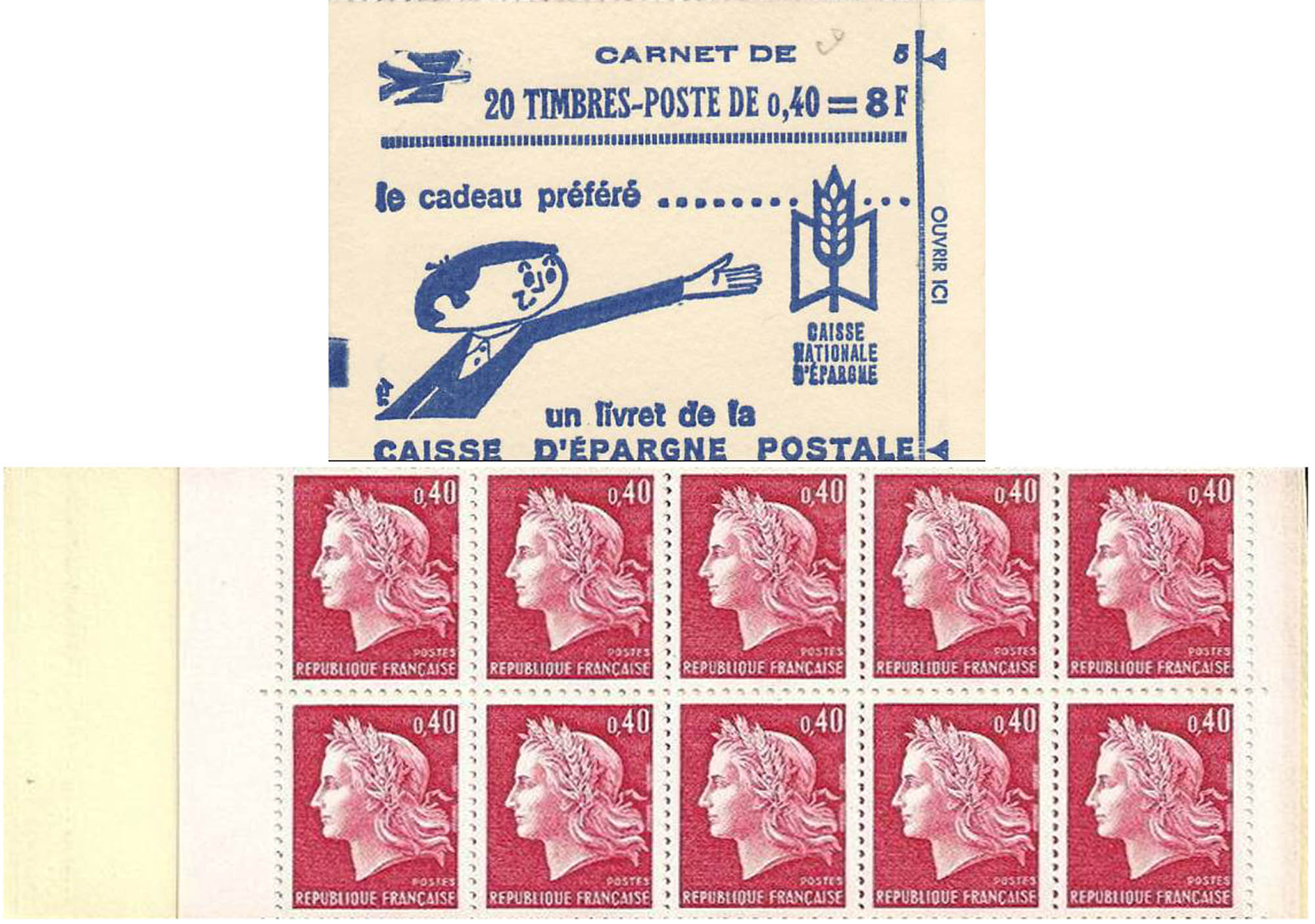 1969 Caisse d'épargne postale - type Marianne de Cheffer