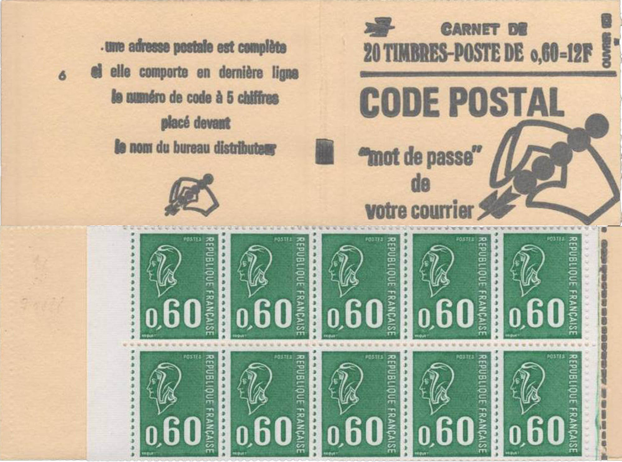 1974 Code postal mot de passe de votre courrier