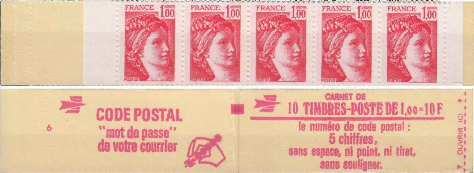 1977 Le numéro de code postal : 5 chiffres, sans espace, ni point, ni tiret, sans souligner