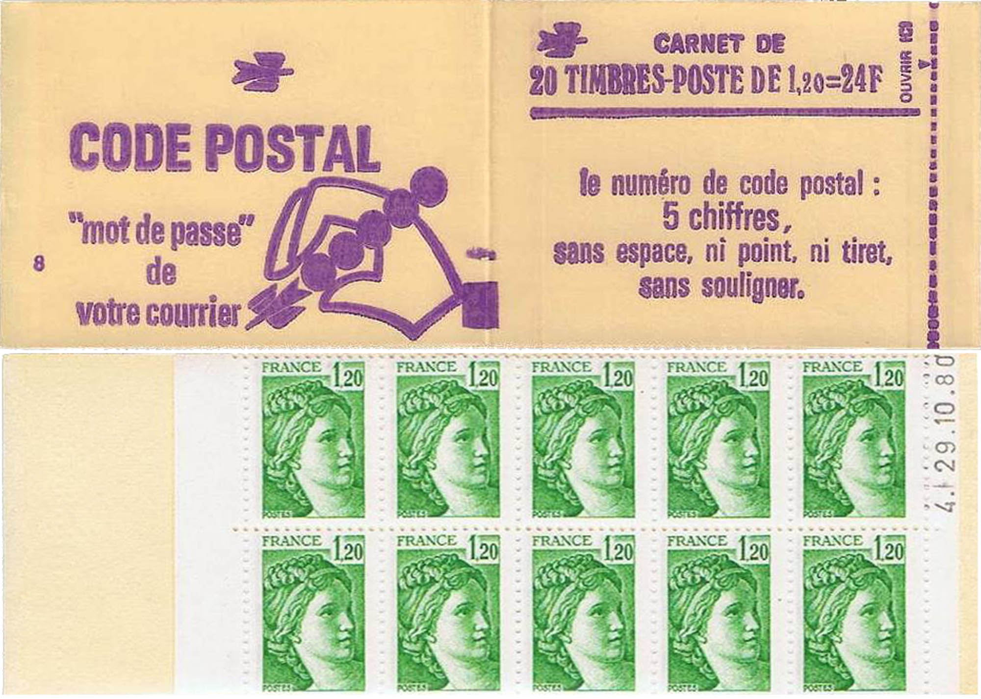 1980 Code postal mot de passe de votre courrier
