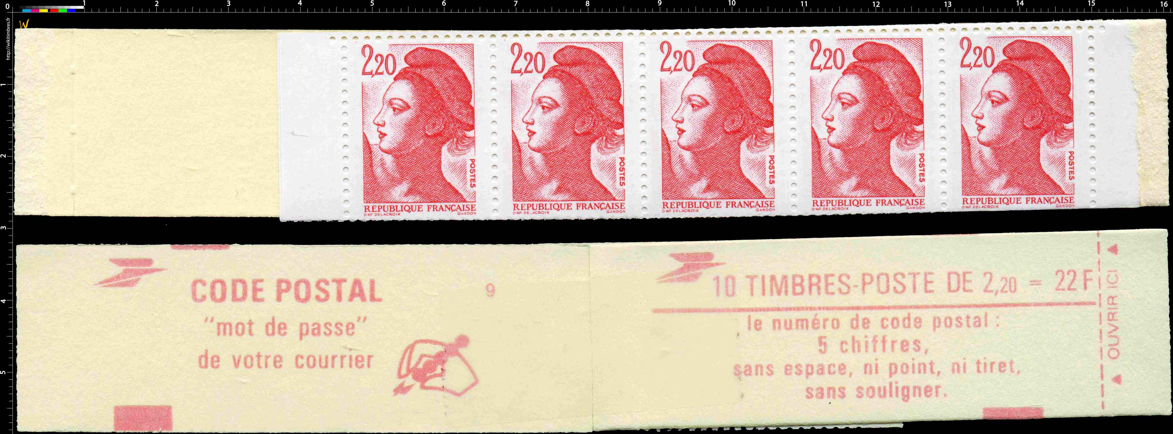 Code postal mot de passe de votre courrier