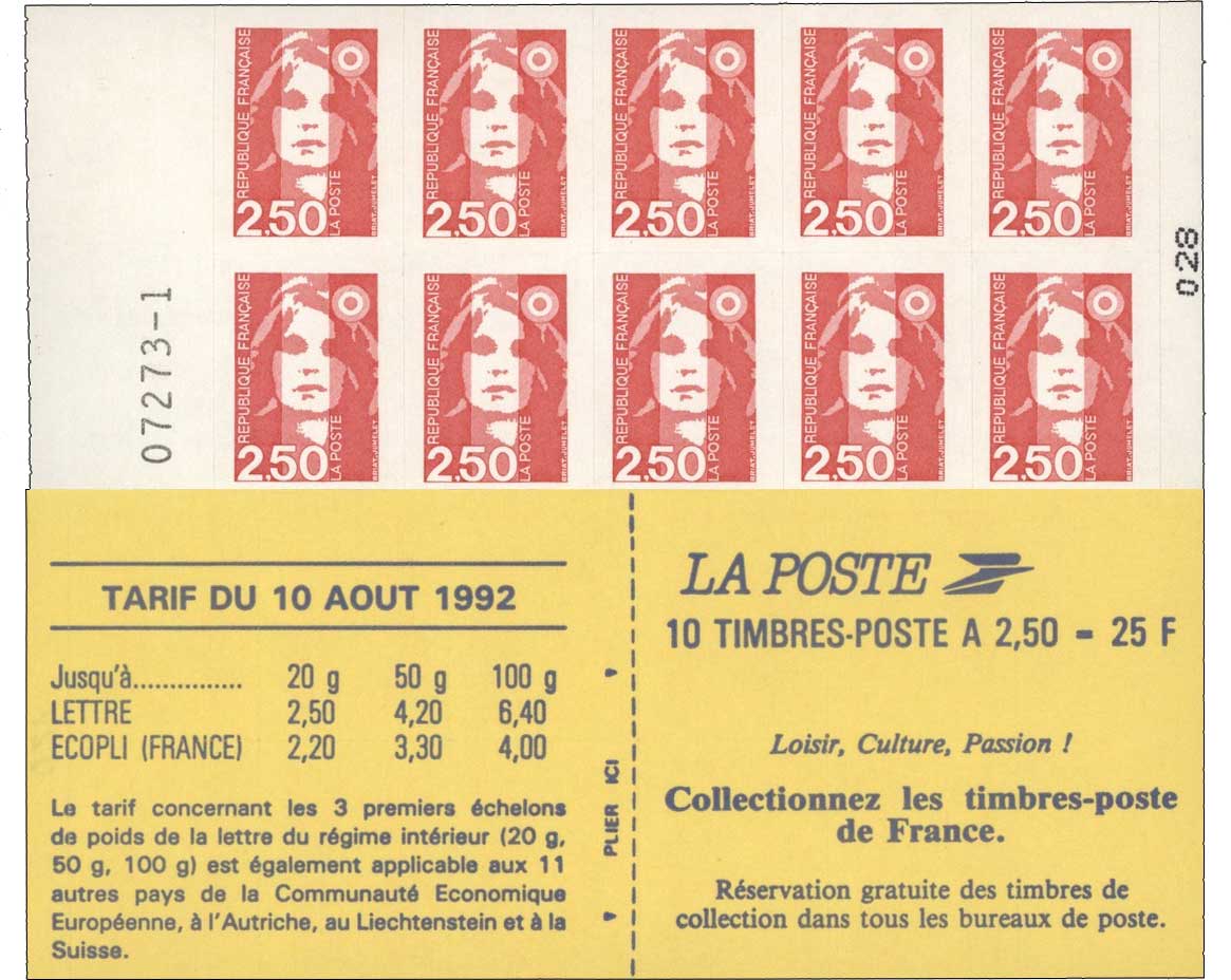 Tarif du 10 août 1992 - Loisir, Culture, Passion !