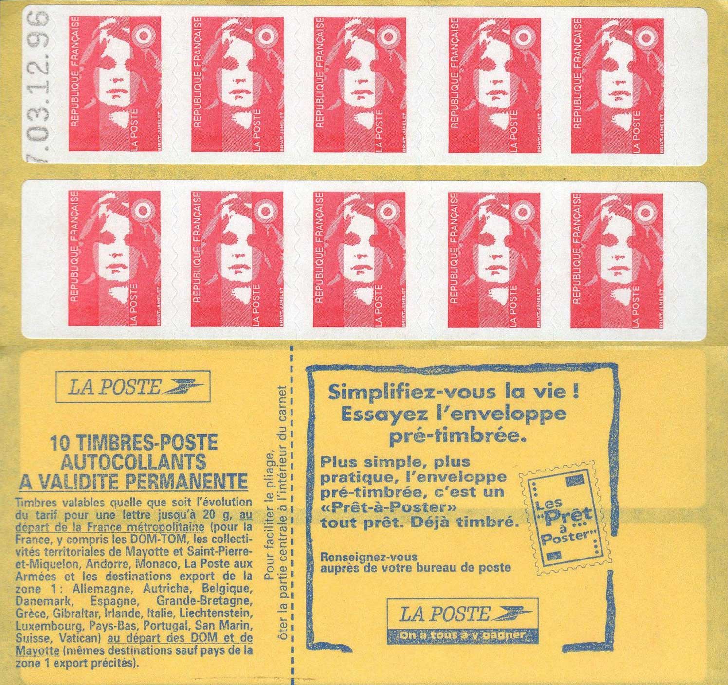 1994 Simplifiez-vous la vie ! Essayez l'enveloppe timbrée